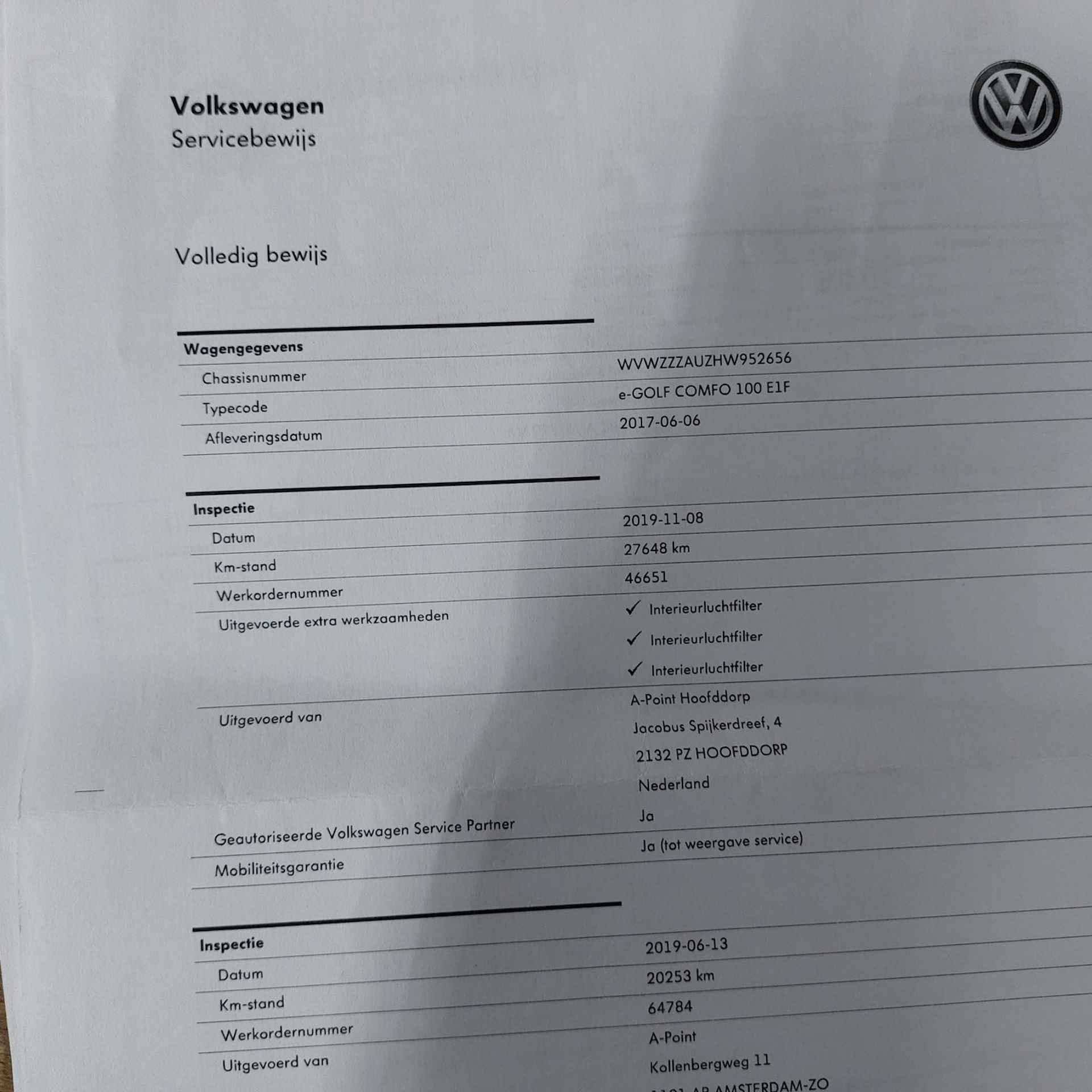 Volkswagen E-Golf E-Golf-NAVI-PARKEERSENSOREN-SUBSIDIE 2.000 EURO-LED - 46/47