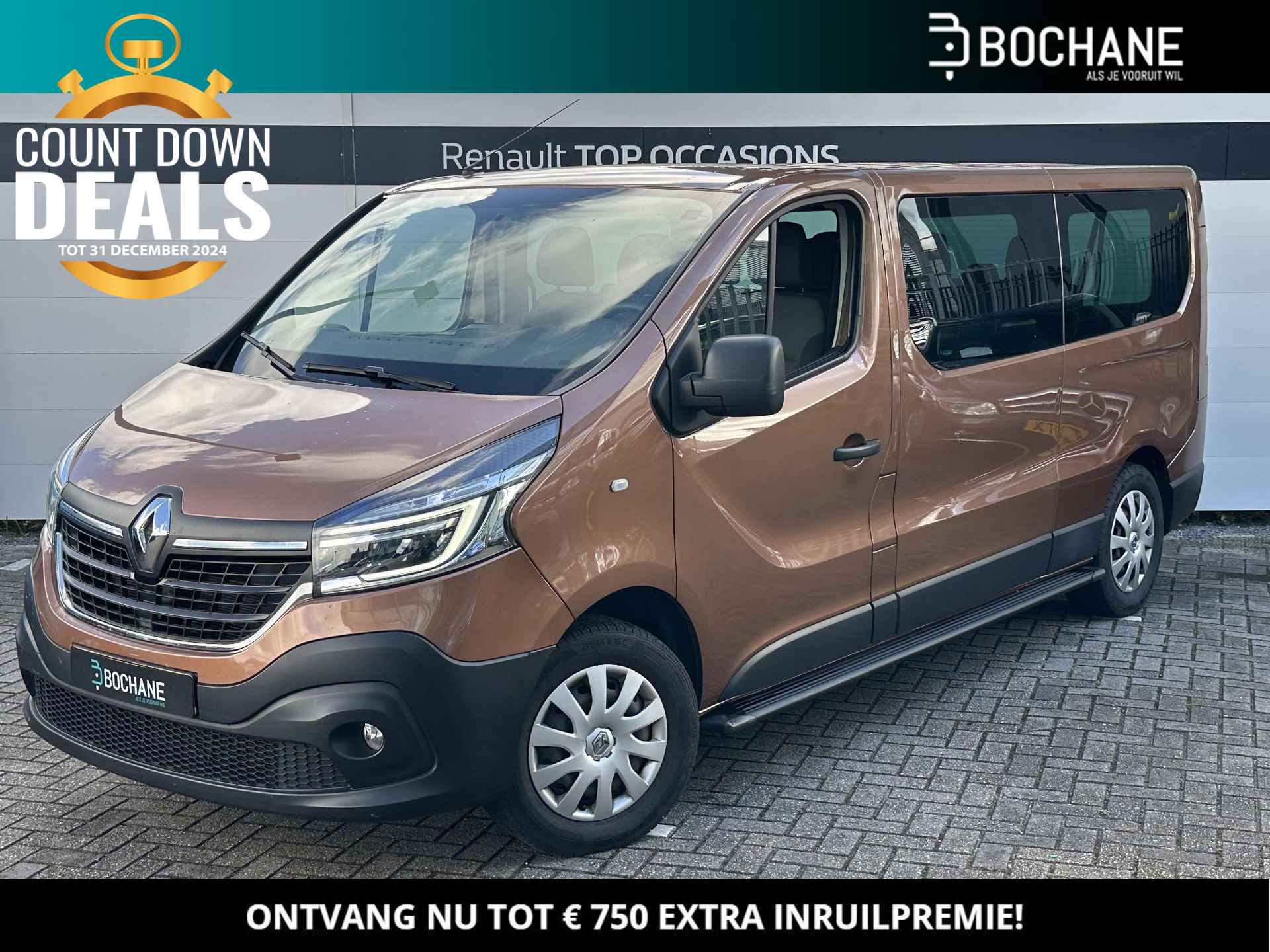 Renault Trafic Passenger 2.0 dCi 120 Grand Zen | 9 Persoons! | Uniek | Trekhaak | P. Sensoren | Apple Carplay | Dealer Onderhouden! - 1/30