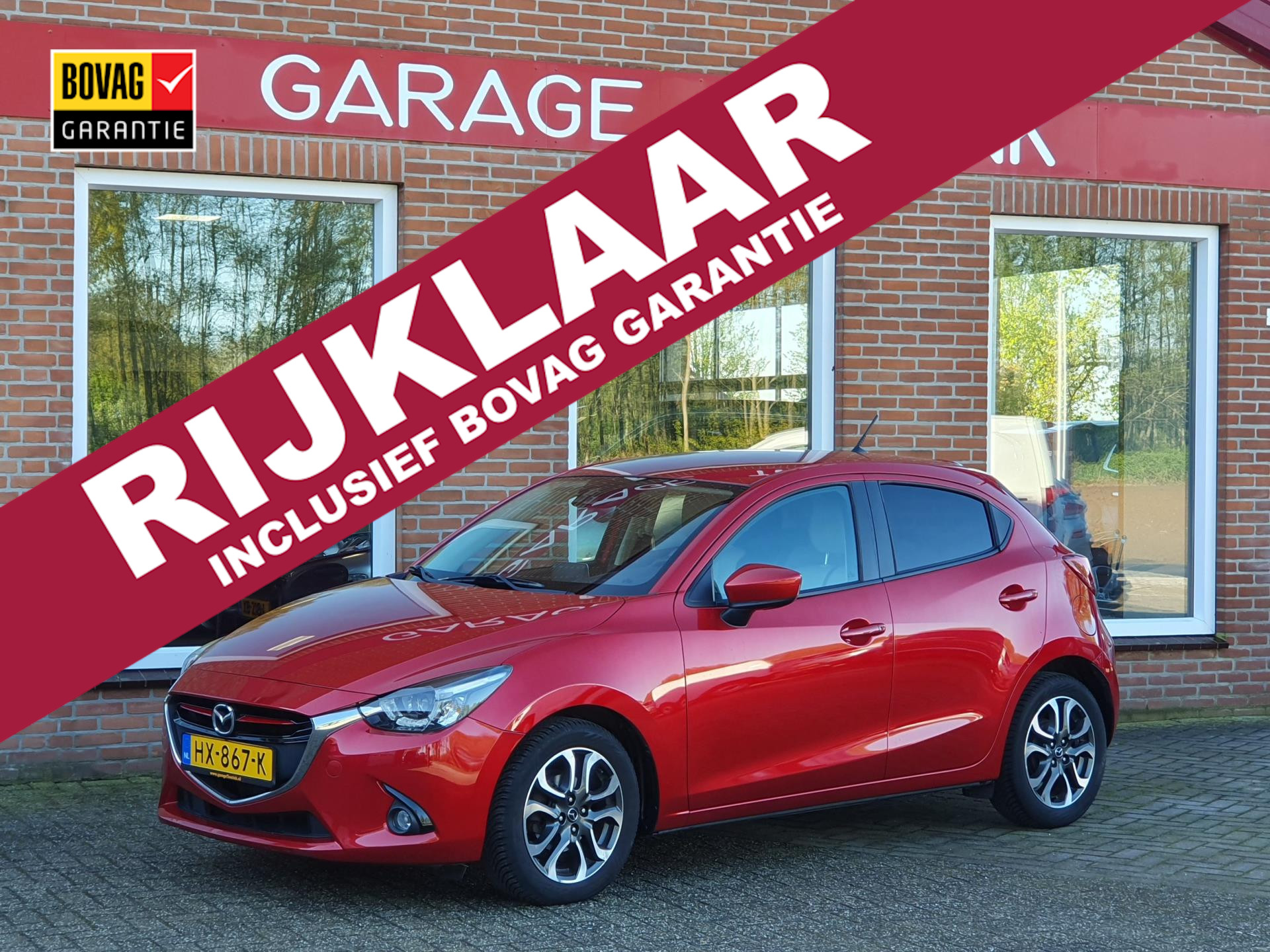 Mazda 2 1.5 Skyactiv-G GT-M 90PK 5drs clima, cruise, navi, pdc, lmv, leder, stoelverw, led RIJKLAAR