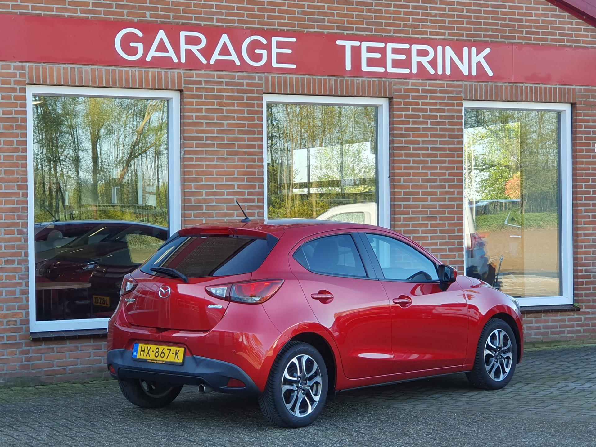 Mazda 2 1.5 Skyactiv-G GT-M 90PK 5drs clima, cruise, navi, pdc, lmv, leder, stoelverw, led RIJKLAAR - 4/17