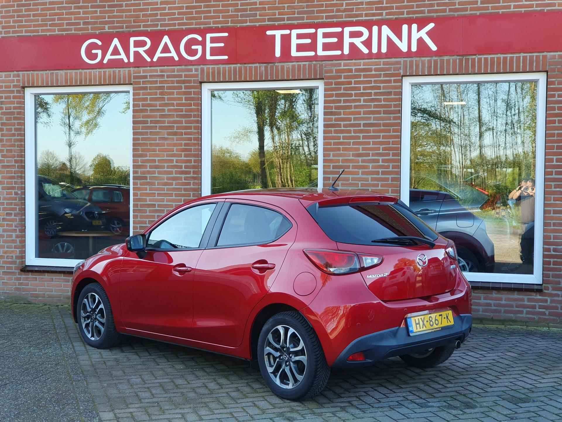 Mazda 2 1.5 Skyactiv-G GT-M 90PK 5drs clima, cruise, navi, pdc, lmv, leder, stoelverw, led RIJKLAAR - 5/17