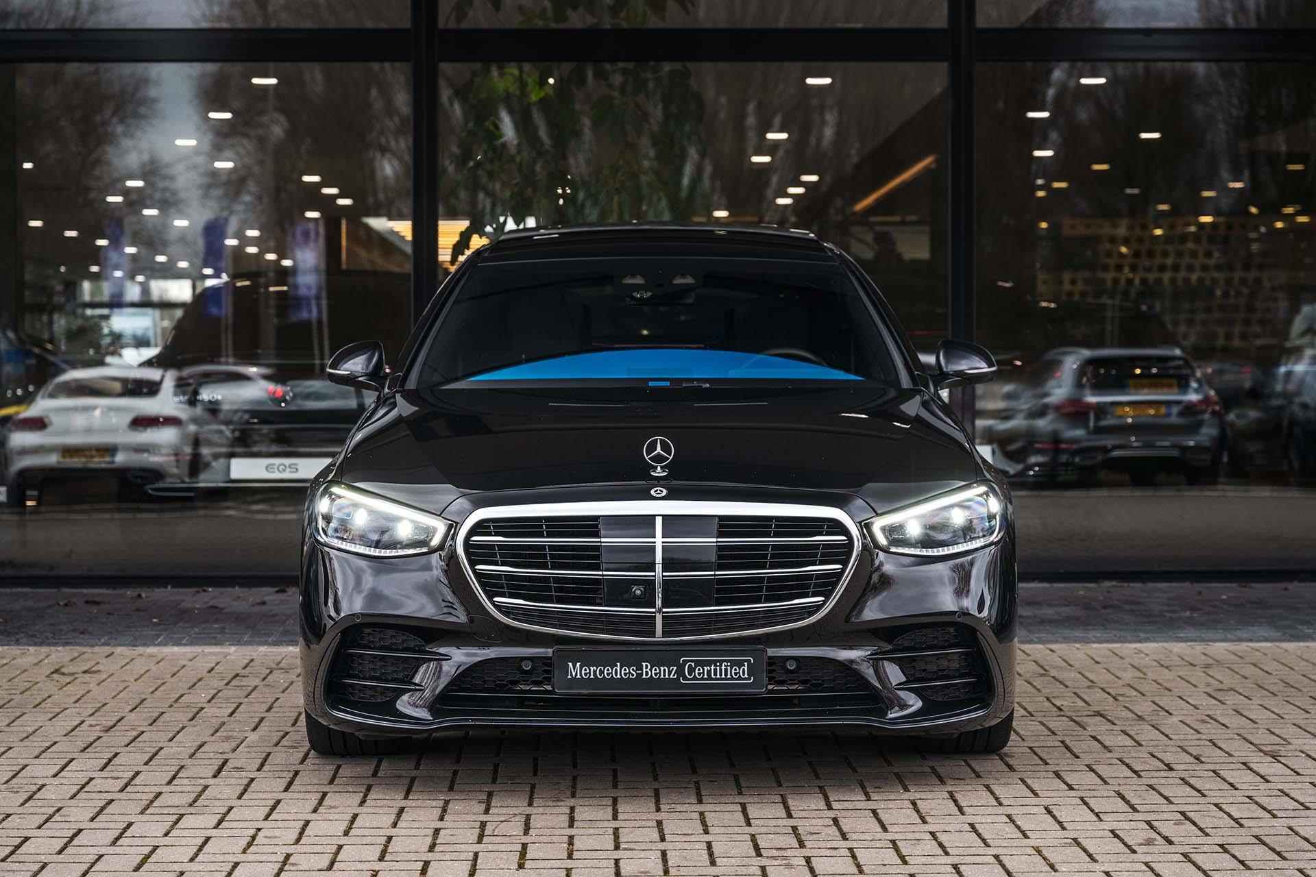 Mercedes-Benz S-klasse 580 e AMG Line | Luchtvering | Rijassistentiepakket | Panoramadak |Stoelventilatie | Burmester 3D | Head-up Display | Achterasbesturing - 3/35