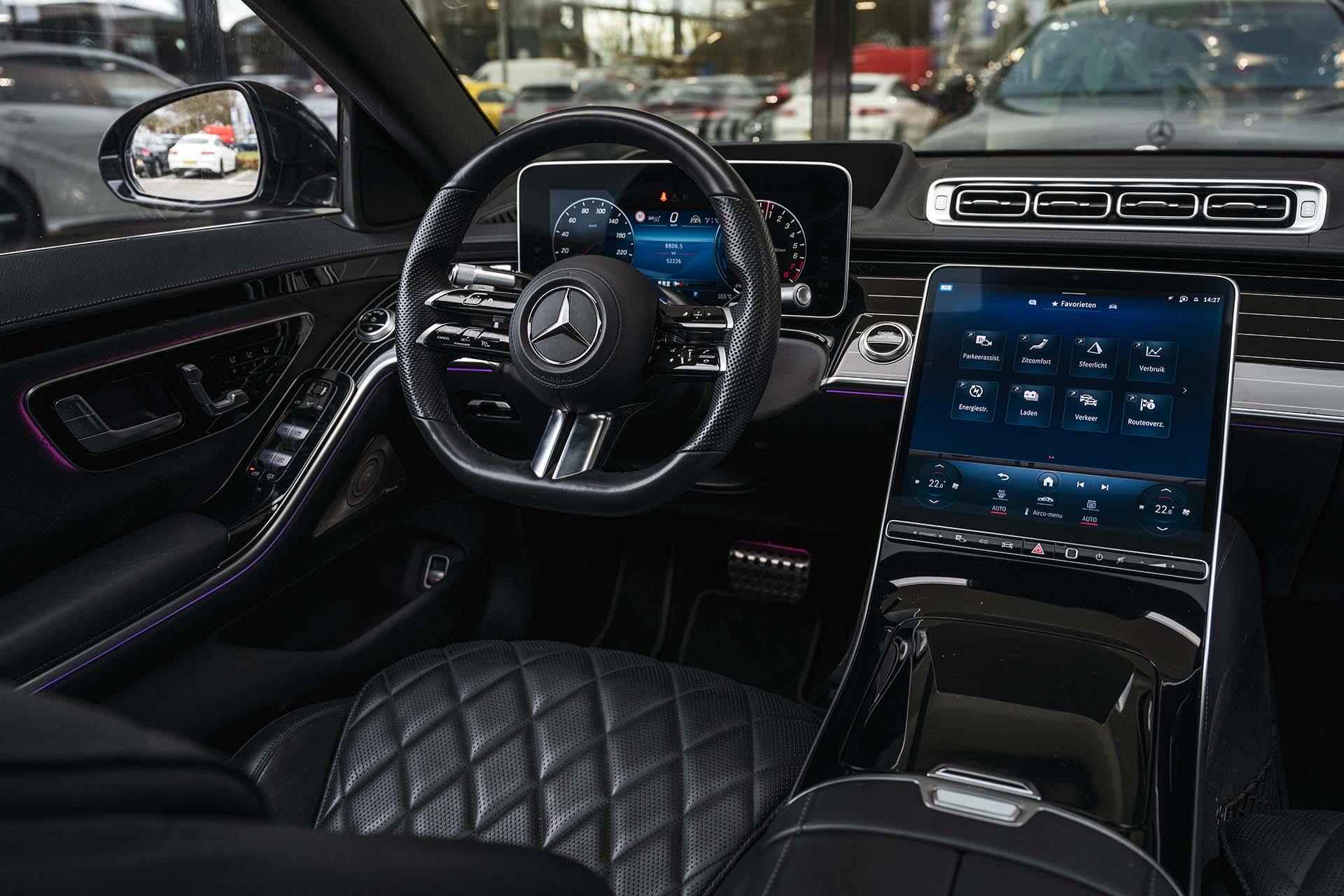 Mercedes-Benz S-klasse 580 e AMG Line | Luchtvering | Rijassistentiepakket | Panoramadak |Stoelventilatie | Burmester 3D | Head-up Display | Achterasbesturing - 6/35