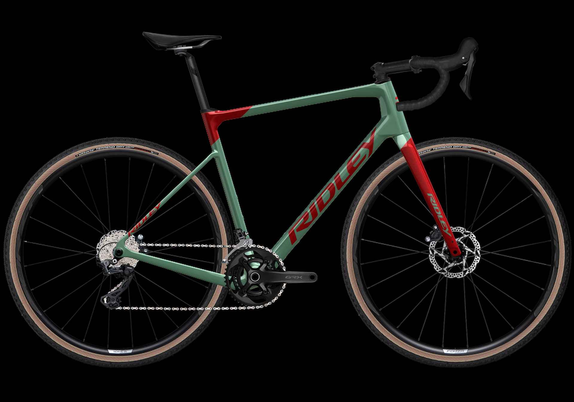 Ridley GRIFN GRX600 CANDY RED METALLIC / THYME GREEN M 2024 - 1/1