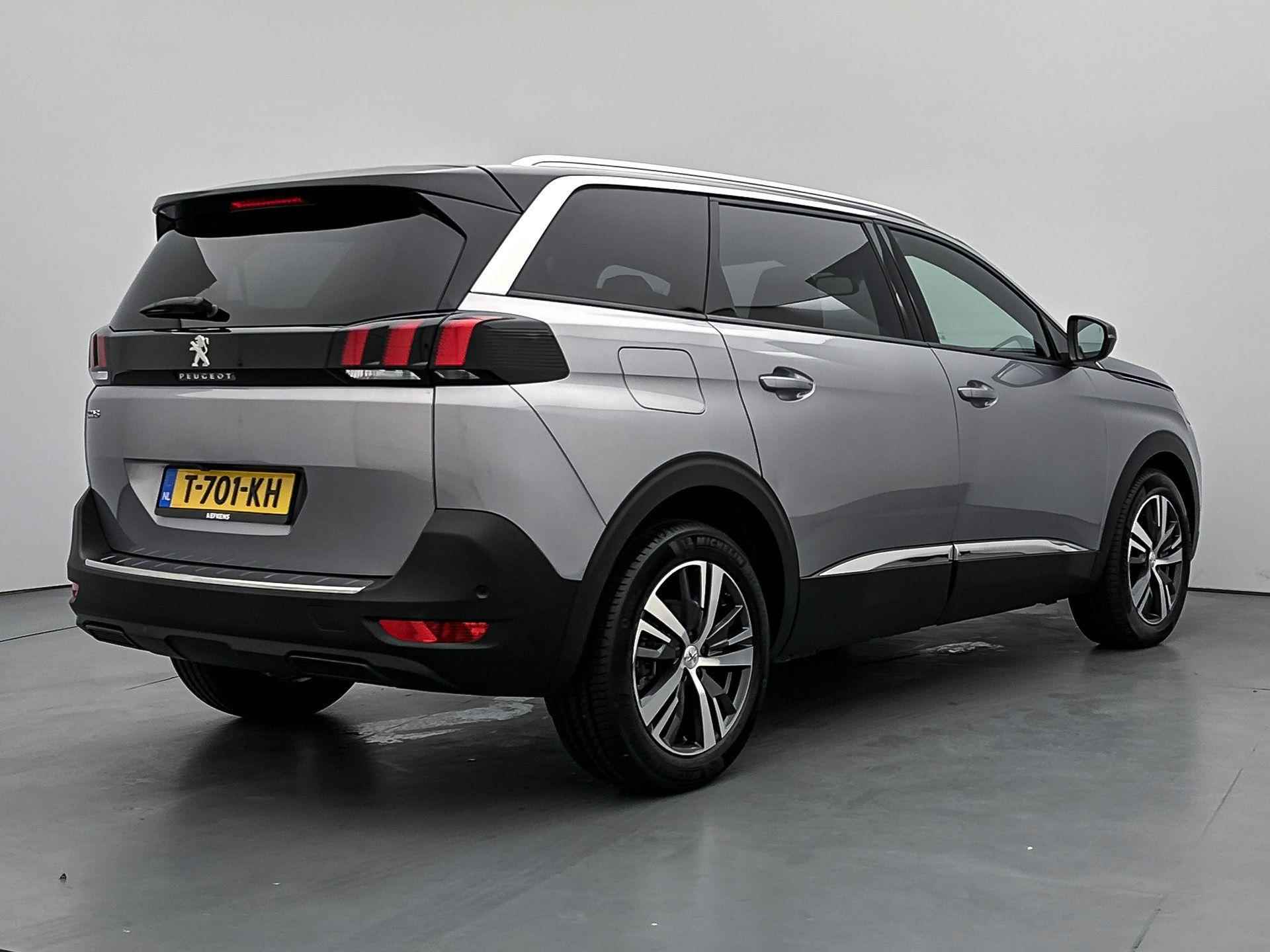 Peugeot 5008 SUV Allure Pack Business 130pk Automaat | Navigatie | Achteruitrijcamera | Climate Control | Keyless | Handsfree Achterklep | Dodehoeksensor | Parkeersensoren v+a | Cruise Control | Led koplampen | Apple Carplay / Android Auto | Bluetooth | DAB+ radio | Donker getint glas | 18" lichtmetalen velgen | - 9/34