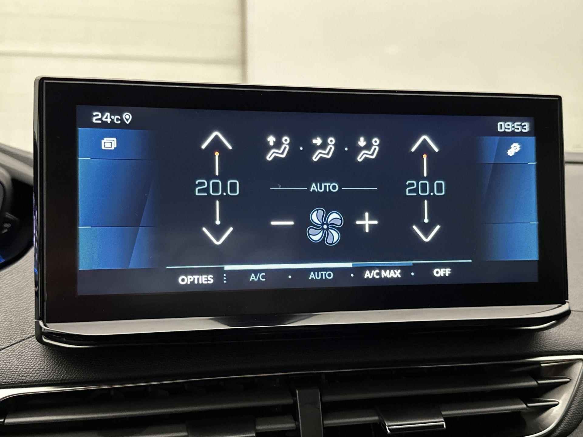 Peugeot 5008 SUV Allure Pack Business 130pk Automaat | Navigatie | Achteruitrijcamera | Climate Control | Keyless | Handsfree Achterklep | Dodehoeksensor | Parkeersensoren v+a | Cruise Control | Led koplampen | Apple Carplay / Android Auto | Bluetooth | DAB+ radio | Donker getint glas | 18" lichtmetalen velgen | - 23/34