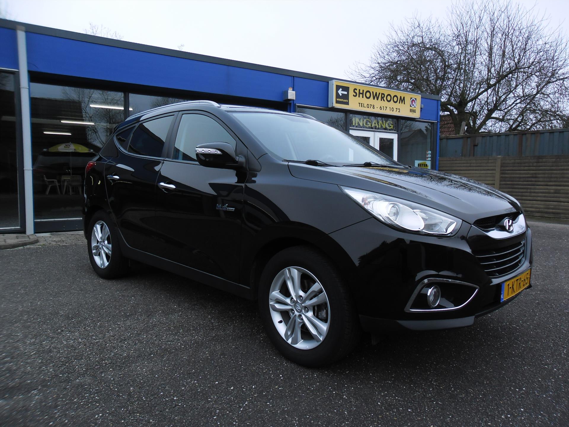 Hyundai IX35 1.6i GDI BLUE 135PK STYLE ECC LMV 1/2 LEDER SCHUIFDAK TREKHAAK PDC 87402 KM RIJKLAARPRIJS