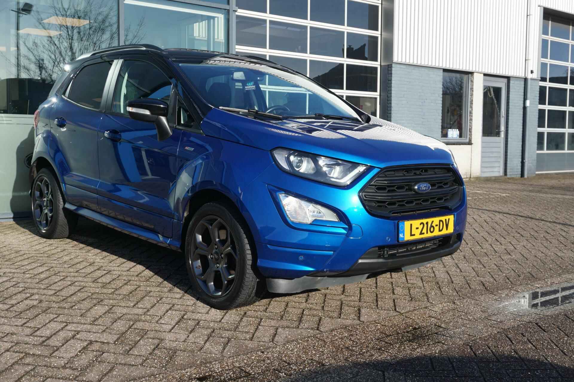 Ford EcoSport 1.0 EcoBoost ST-Line 125PK Automaat Trekhaak Panodak Winterpack Camera Cruise Navi Climate Keyless Privacy Glass Parkeersensoren *Full Options* - 2/34