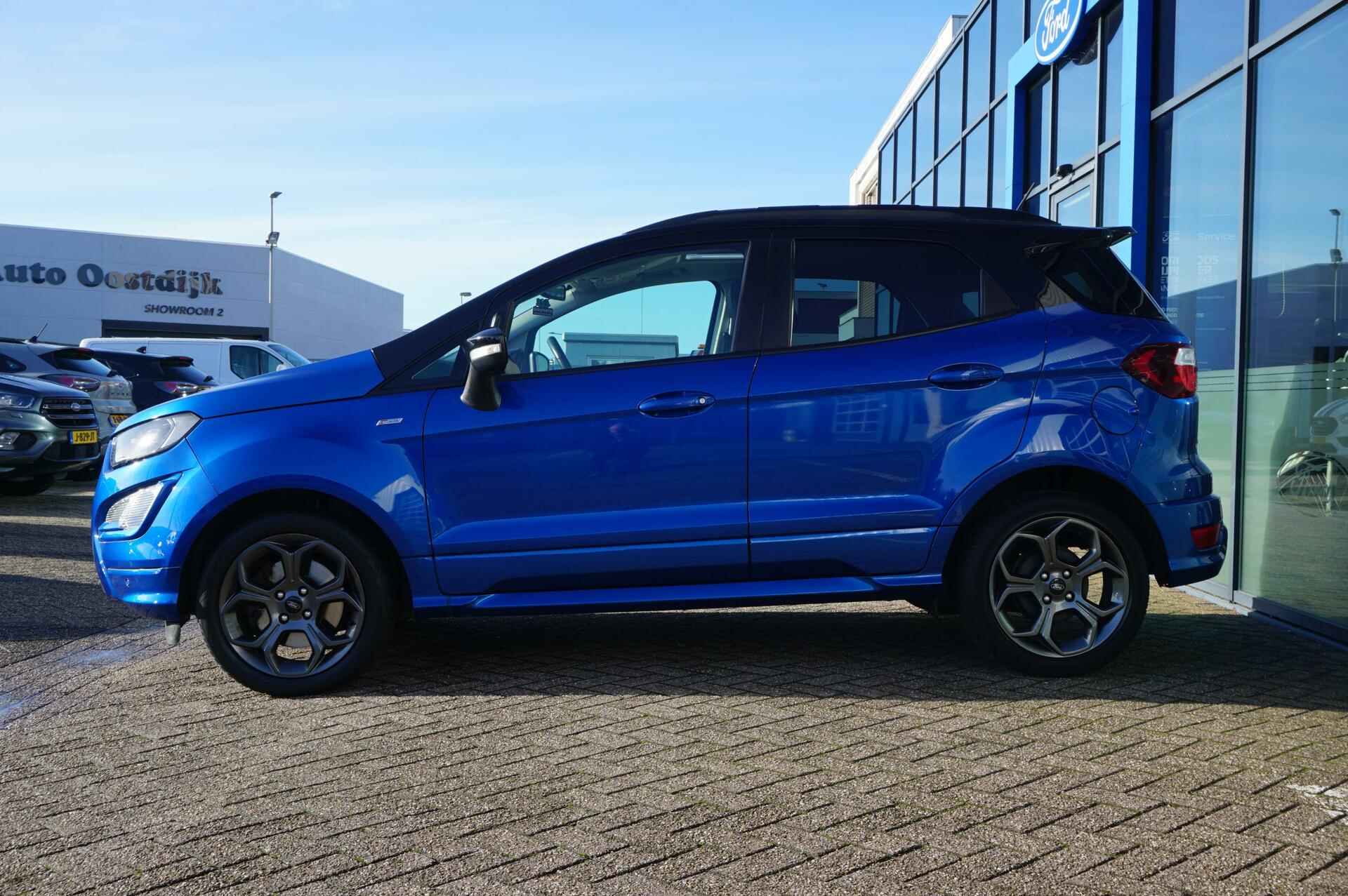 Ford EcoSport 1.0 EcoBoost ST-Line 125PK Automaat Trekhaak Panodak Winterpack Camera Cruise Navi Climate Keyless Privacy Glass Parkeersensoren *Full Options* - 3/34