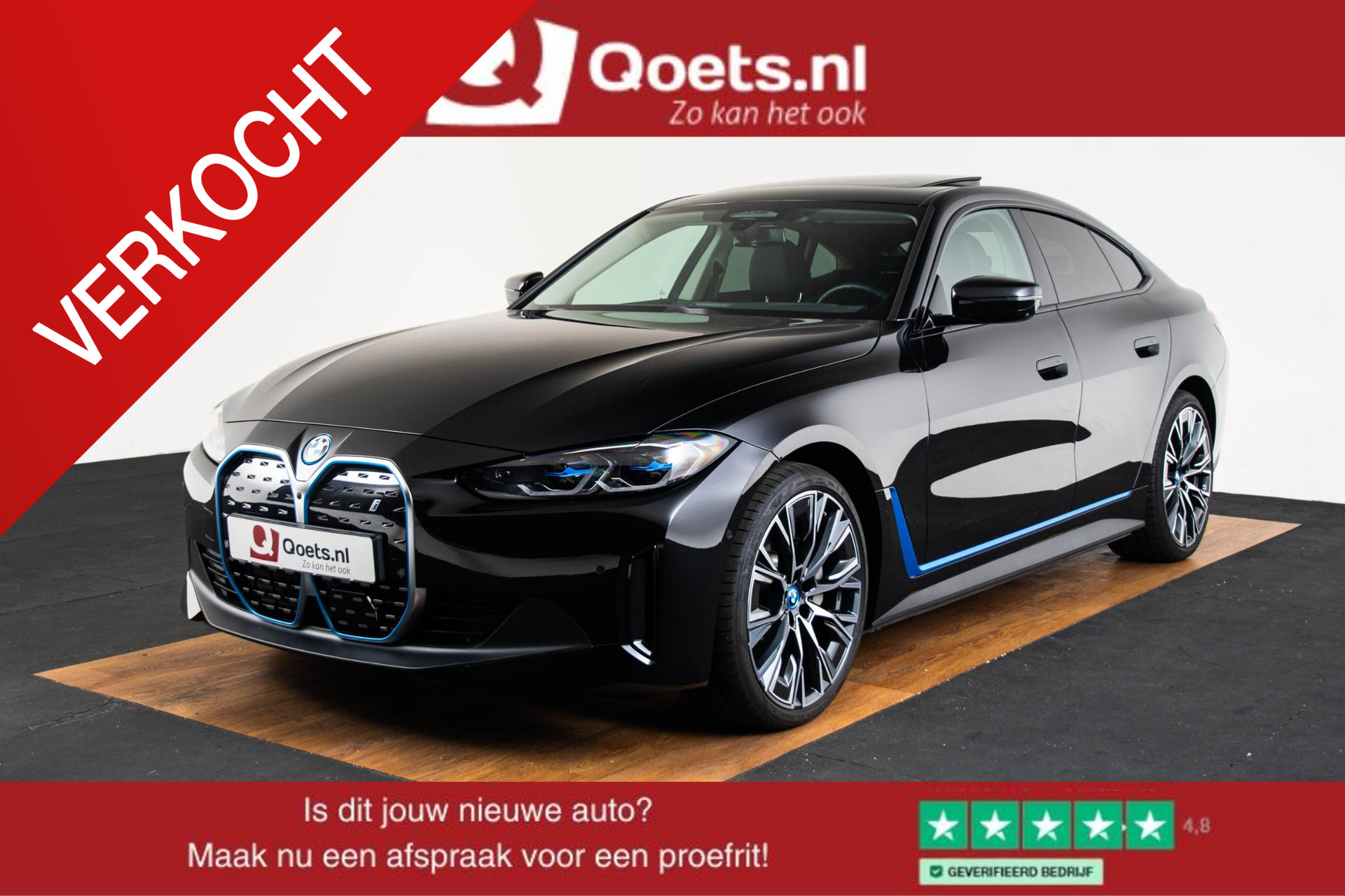 BMW i4 eDrive35 High Executive 70 kWh Trekhaak - Schuifdak - Parking Assistant Plus - Driving Assistant Pro - Comfort Access - Laserlight - HiFi System -