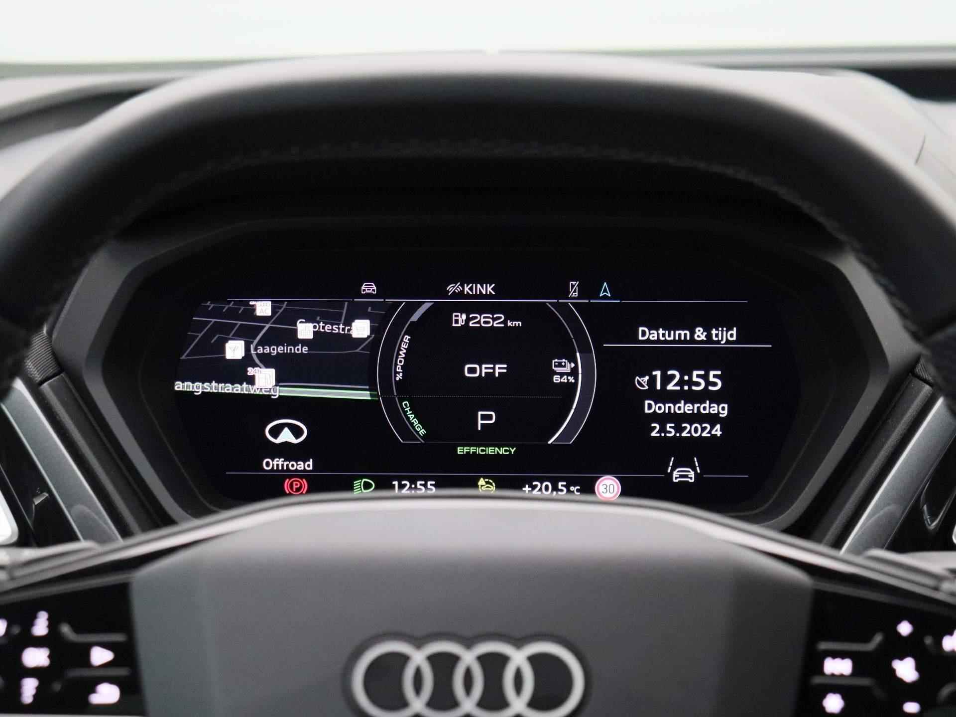 Audi Q4 e-tron 50 quattro S edition 82 kWh 299 PK | S-line | Automaat | Navigatie | Camera | Panoramadak | Adaptive Cruise Control | Climate Control | Stoelverwarming | Virtual Cockpit | LED Matrix | Lichtmetalen velgen | Privacy glass | - 9/56