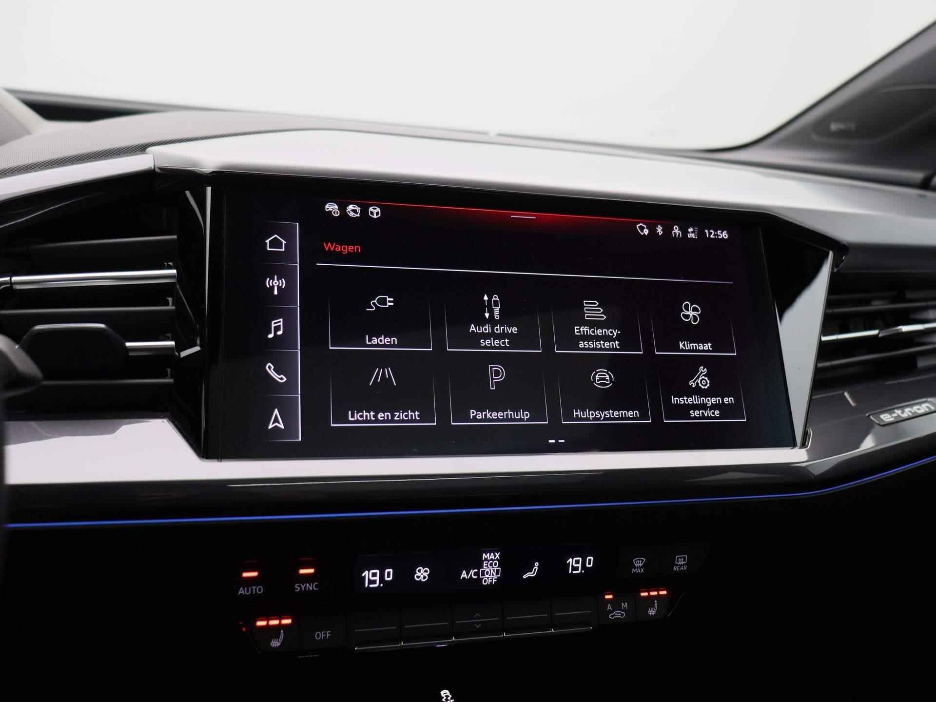 Audi Q4 e-tron 50 quattro S edition 82 kWh 299 PK | S-line | Automaat | Navigatie | Camera | Panoramadak | Adaptive Cruise Control | Climate Control | Stoelverwarming | Virtual Cockpit | LED Matrix | Lichtmetalen velgen | Privacy glass | - 38/56