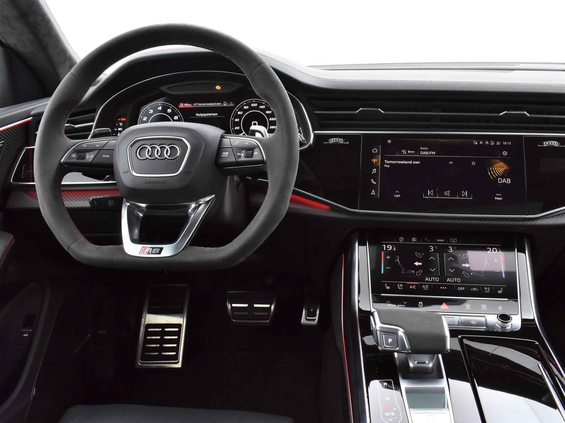 Audi RS Q8 4.0 TFSI 600 pk Quattro | URBAN AUTOMOTIVE | Dynamic Plus Pakket | 305 km/h | Keramische Remmen | Carbon Pakket Binnen + Buiten | Assistentiepakket City | B&O Sound | Standkachel | 360 Camera | Leder · TOPDEAL - 27/47