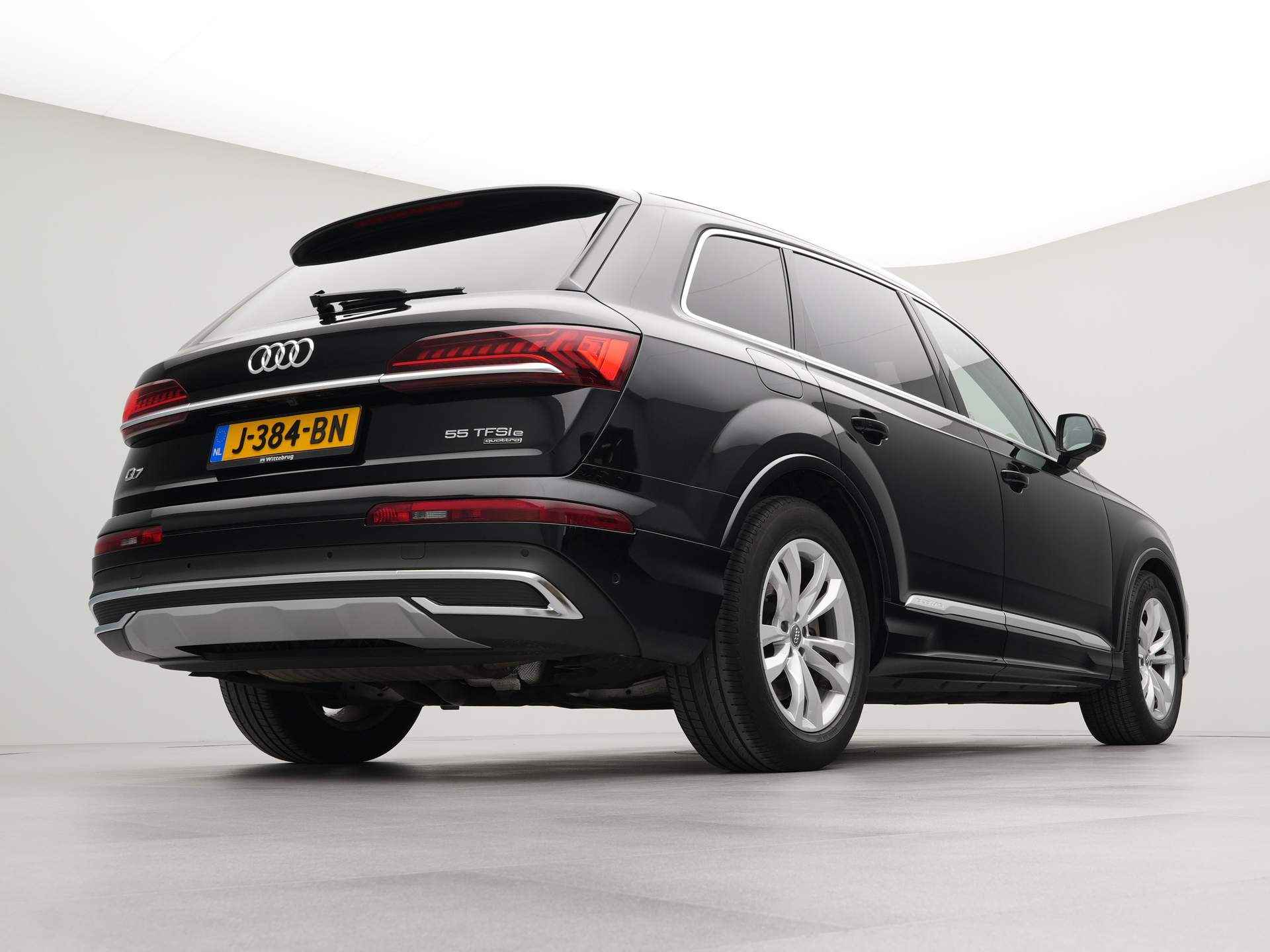 Audi Q7 55 TFSI e quattro Pro Line Plus | autom 8 traps | Audi entertainment systeem achter| Lederen bekleding | Navigatie by App | Panoramadak | LM velgen 19" - 11/83