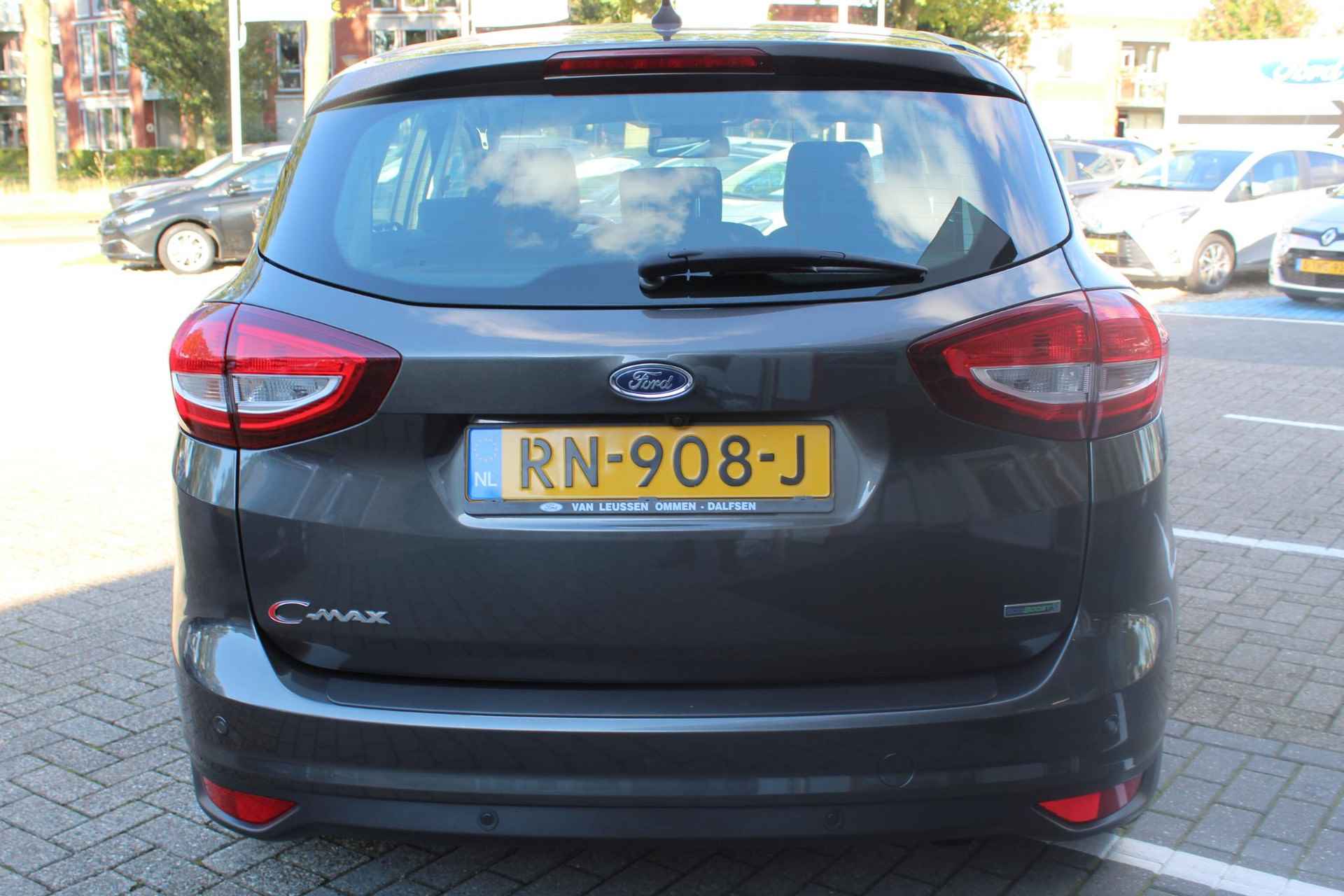 Ford C-Max 1.5 TITANIUM AD-CRUISE KEYLESS BLIND SPOT APPLE/ANDROID NAVI CLIMA CAMERA ELEKTRISCH WEGKLAPBARE TREKHAAK TREKGEWICHT 1500KG PARK-SENSOREN VOOR EN ACHTER BLUETOOTH EL-SPIEGELS NL-AUTO 17'' INCH LICHTMETAAL MET ALL-SEASEN BANDEN - 20/31