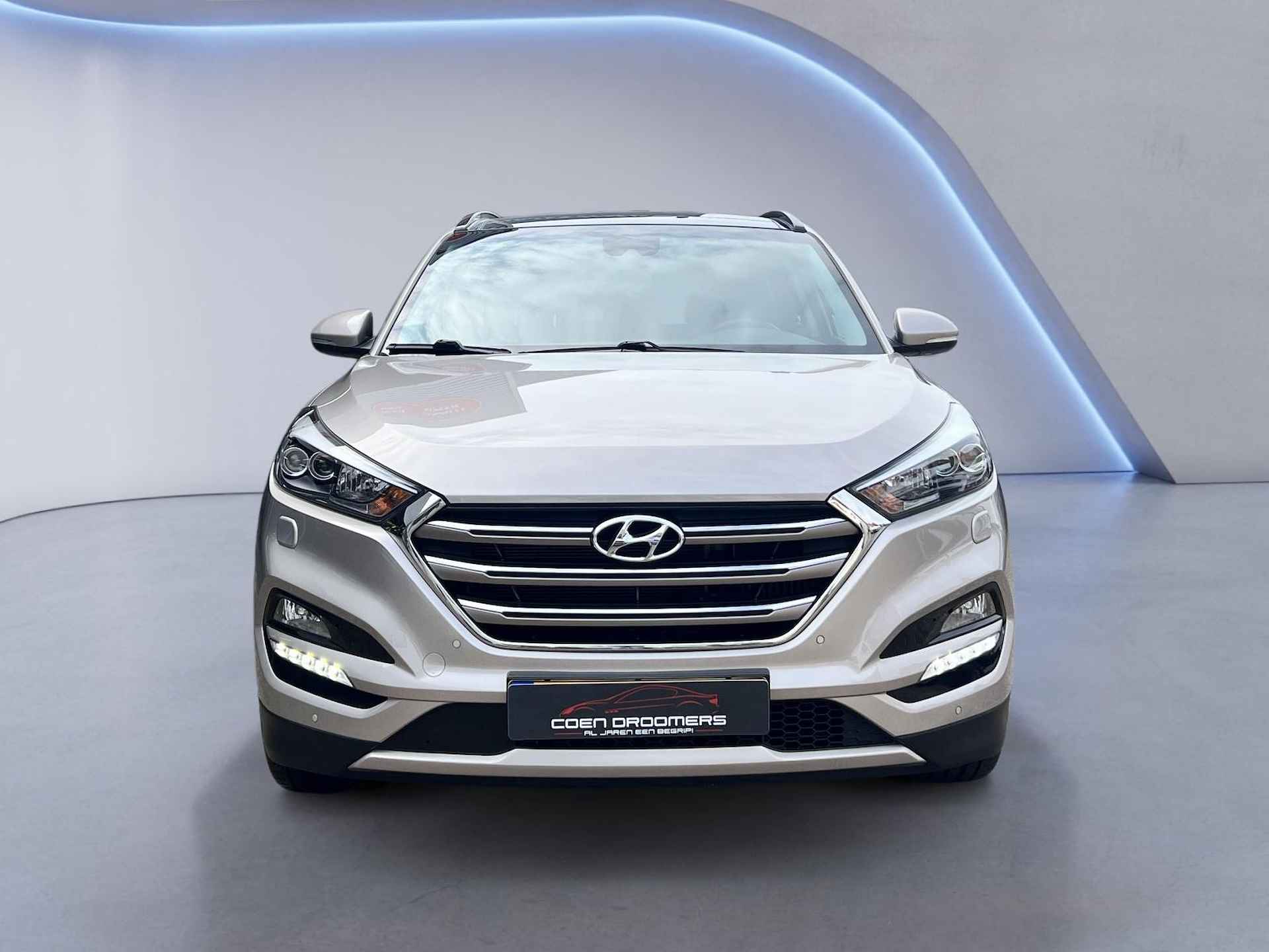 Hyundai Tucson 1.6 T-GDi Premium 4WD Automaat / Leder / Stoelverkoeling & verwarming / Panorama dak / Lane Keep Assist / Premium Audio / Trekhaak / Camera / AppleCarplay / (MET GARANTIE*) - 9/44