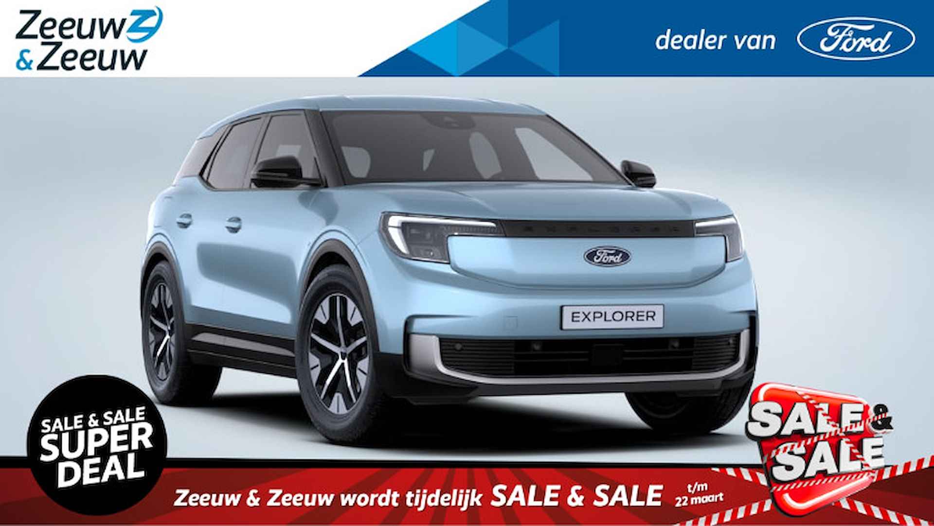 Ford Explorer Standard Range RWD 52 kWh | 0,99% Rente i.c.m. Ford Options | 19" lichtmetaal | Dodehoekdetectie | Led verlichting | Climate control | Draadloze Apple Carplay&Android Auto | NU TE BESTELLEN! |