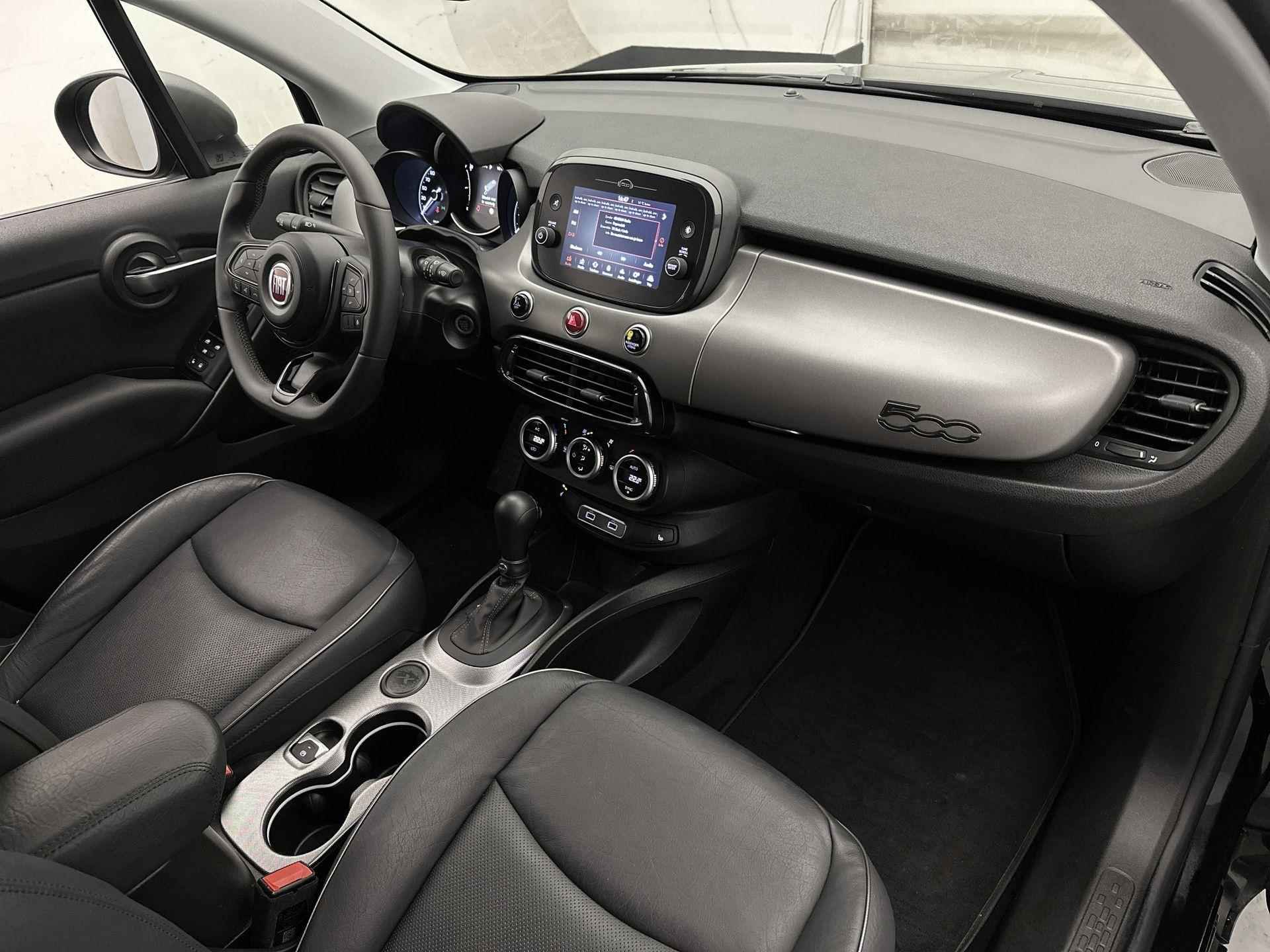 Fiat 500 X SUV Sport 130 pk Automaat | Navigatie | Panoramadak | Achteruitrijcamera | Parkeersensoren Achter | Voorstoelen Verwarmd | Keyless Entry/Start | LED Dagrijverlichting | Dodehoek Detectie | Adaptieve Cruise Control | 18" Lichtmetalen Velgen | Apple Carplay/Android Auto | - 13/33