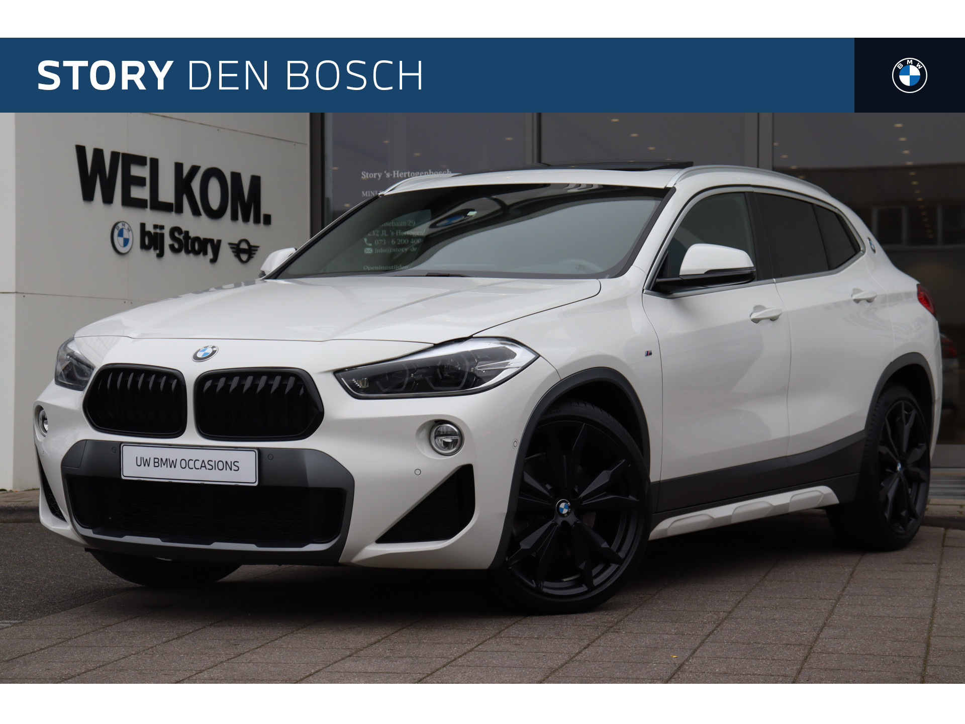 BMW X2 xDrive20i High Executive M Sport Automaat / Panoramadak / Trekhaak / Sportstoelen / Comfort Access / LED / Head-Up / Park Assistant / M Sportonderstel