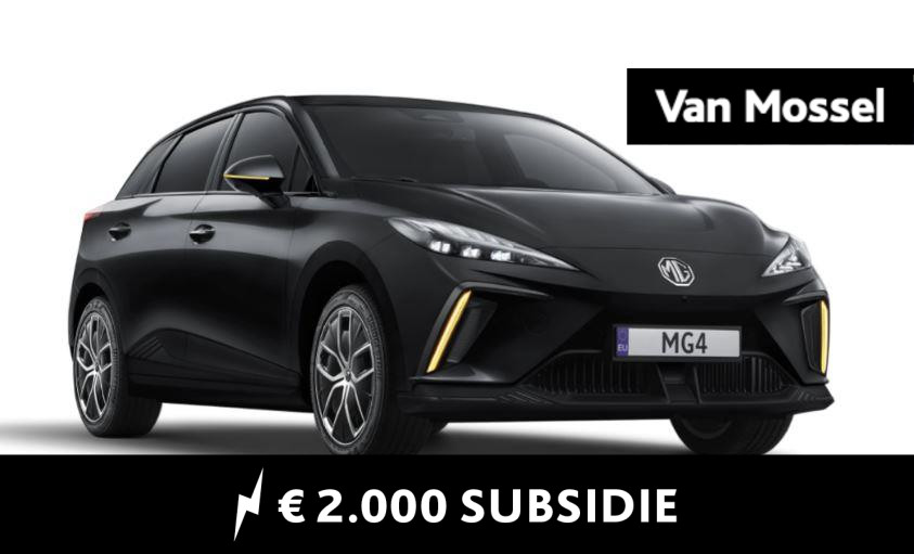 MG 4 Luxury 64 kWh /  Pebble Black ACTIE € 4500,= voorraad registratiekorting ( Particulier € 2000,= subsidie mogelijk) / diverse kleuren op voorraad !!!! / 440 WLTP