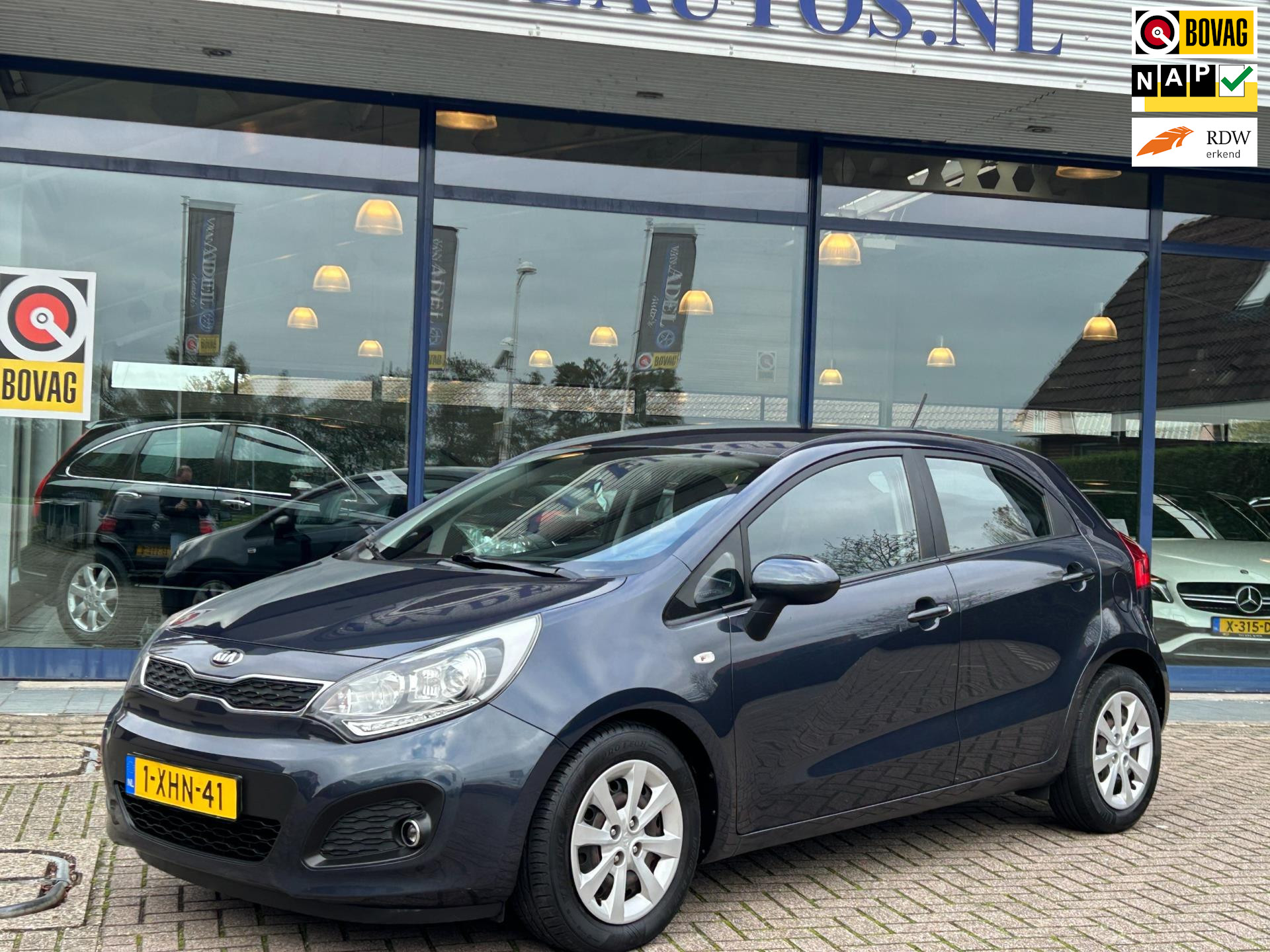 Kia Rio 1.2 CVVT BusinessLine 5Drs Airco Cruise Bluetooth Licht+Regensensor NAP NL-Auto Zeer Nette Staat!