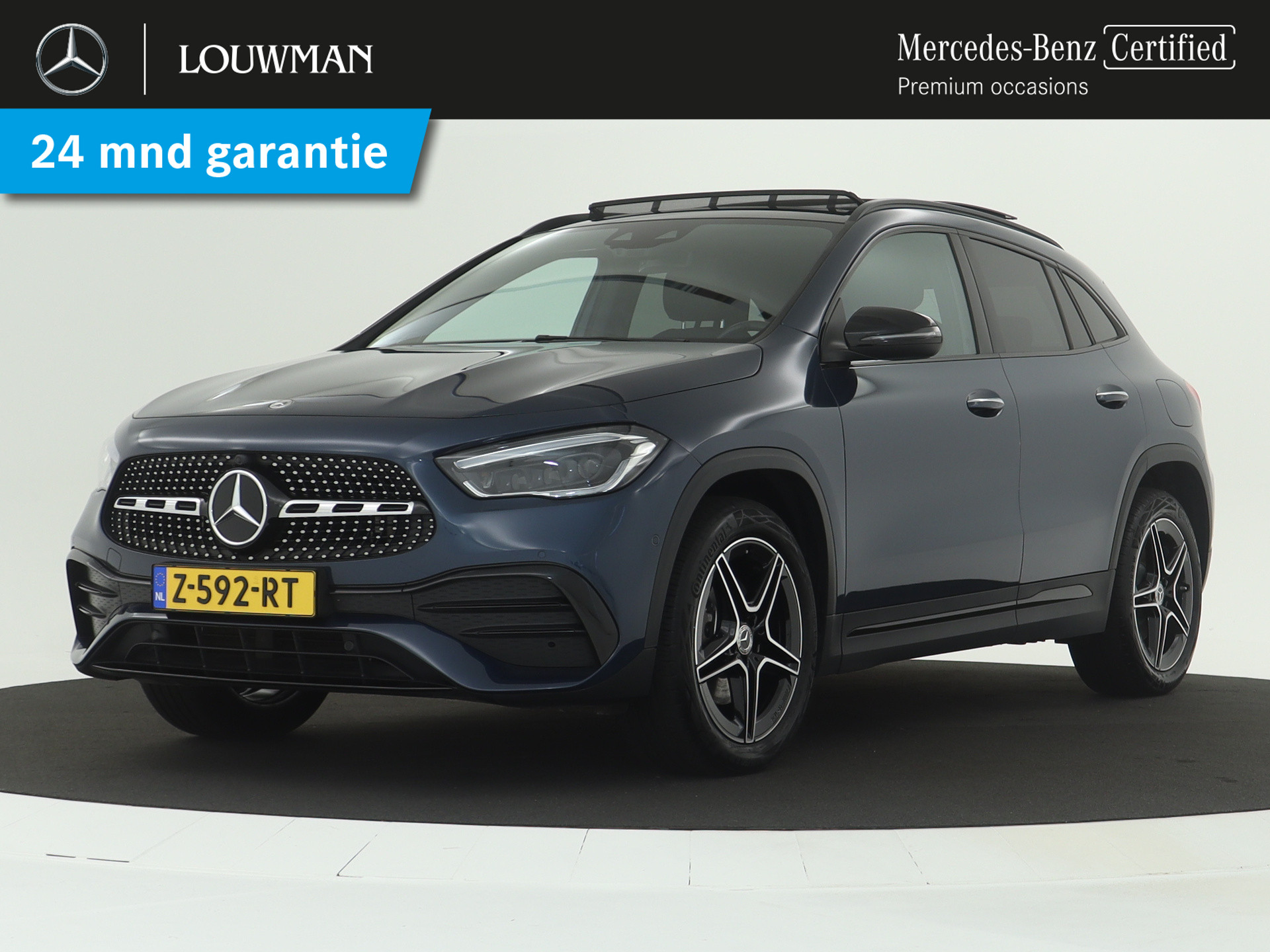 Mercedes-Benz GLA 250 e AMG Plug-In Hybride | Dodehoek detector | Trekhaak | Panorama Schuif-Kanteldak | AMG Styling. Inclusief 24 maanden MB Certified garantie voor europa.