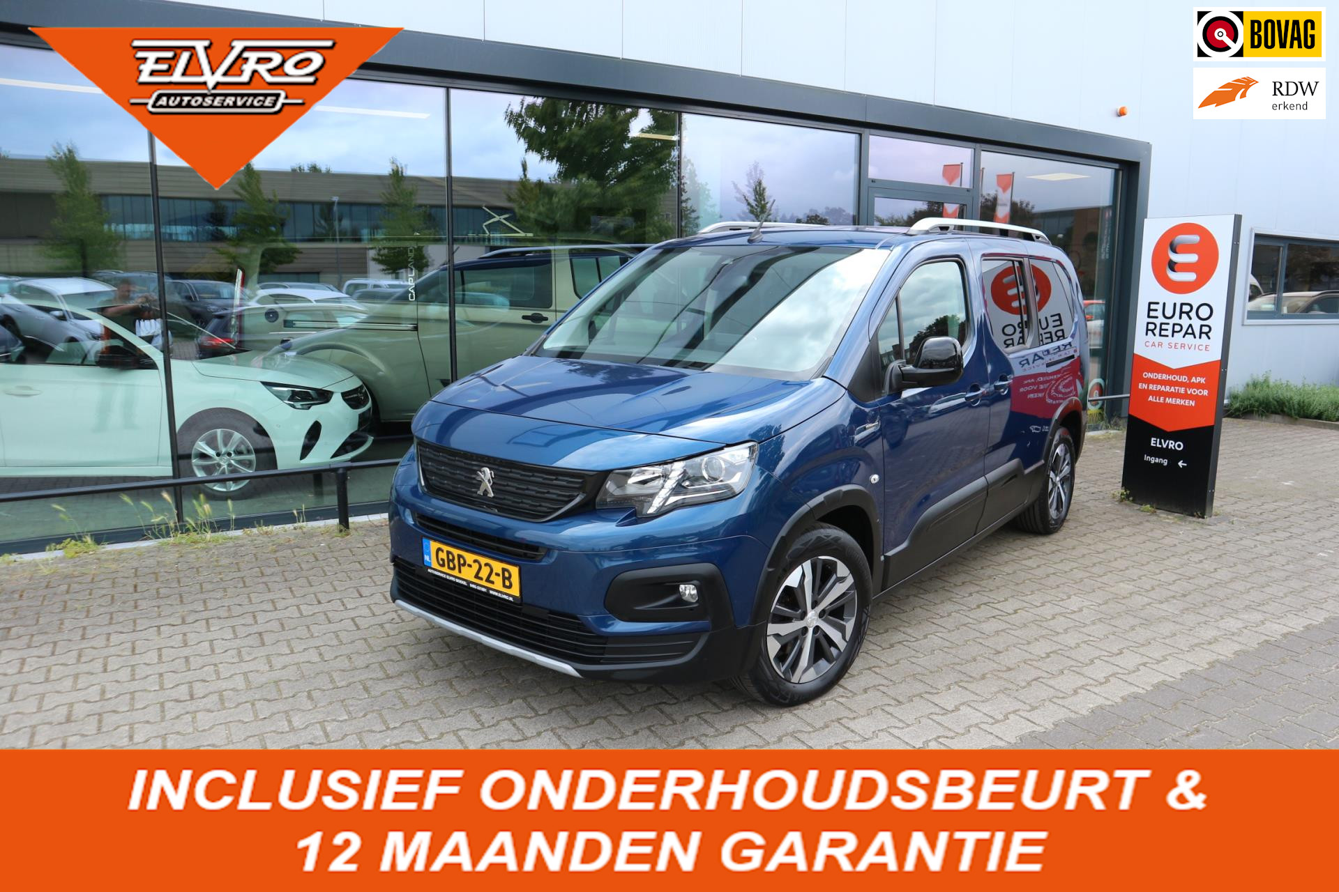 Peugeot Rifter Long 1.2 Puretech Long GT-Line 7 PERSOONS NAVI CLIMA KEYLESS TREKHAAK RIJKLAARPRIJS!!