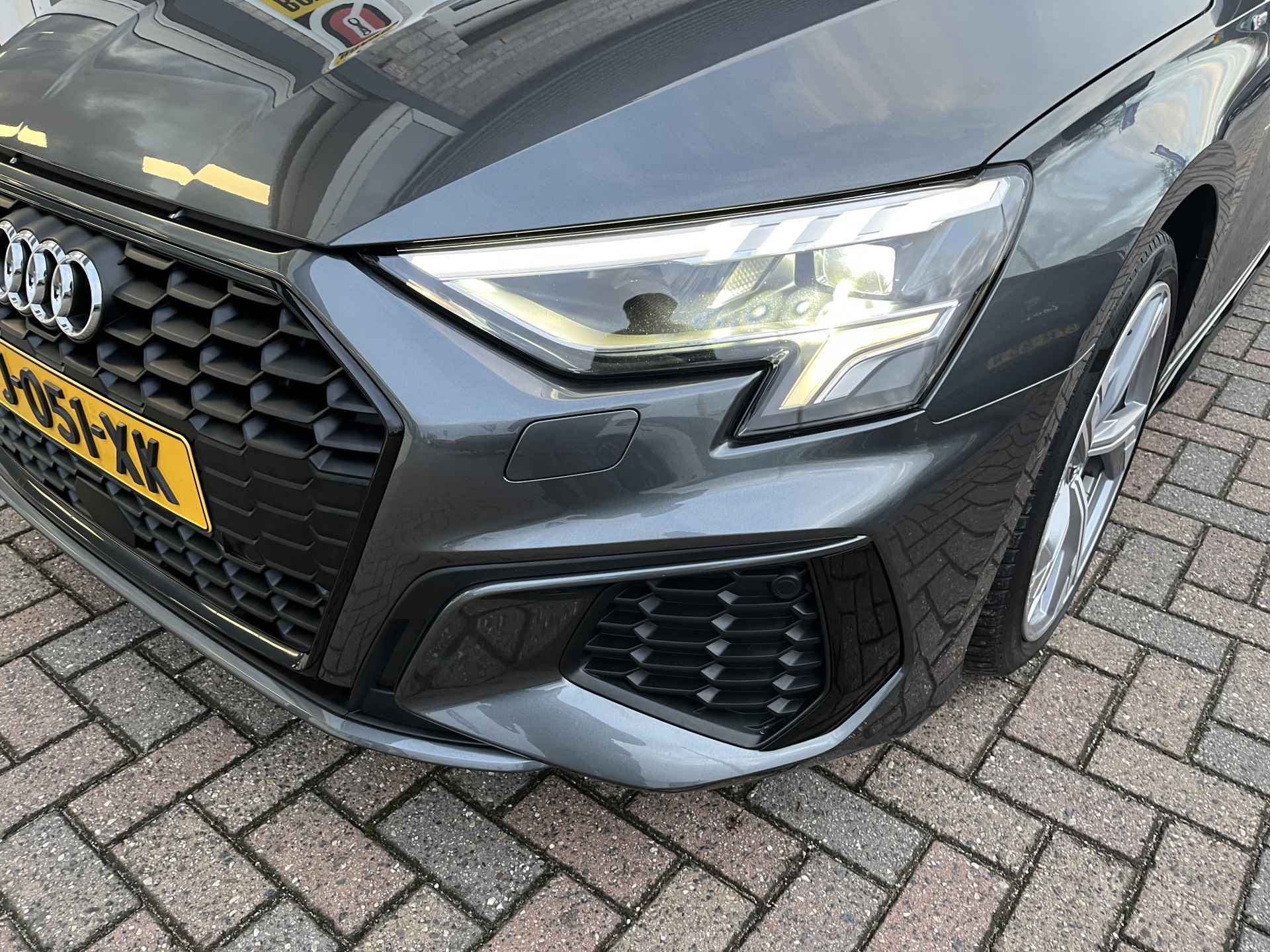 Audi A3 Limousine 35 TFSI 2x S-Line / AUTOMAAT/ PANO/ BANG & OLUFSEN/ PARK. SENSOREN/ LED/ CRUISE/ VIRTUAL COCKPIT/ APP CONNECT/ NAVI/ CLIMA/ DAB - 38/40