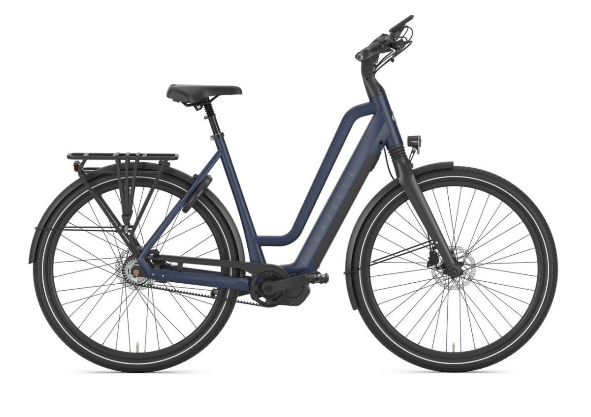 GAZELLE Chamonix C5 HMS 500Wh 2024 DEMO ZOLDER (562KM) Dames Midnight Blue Mat 49cm 2024