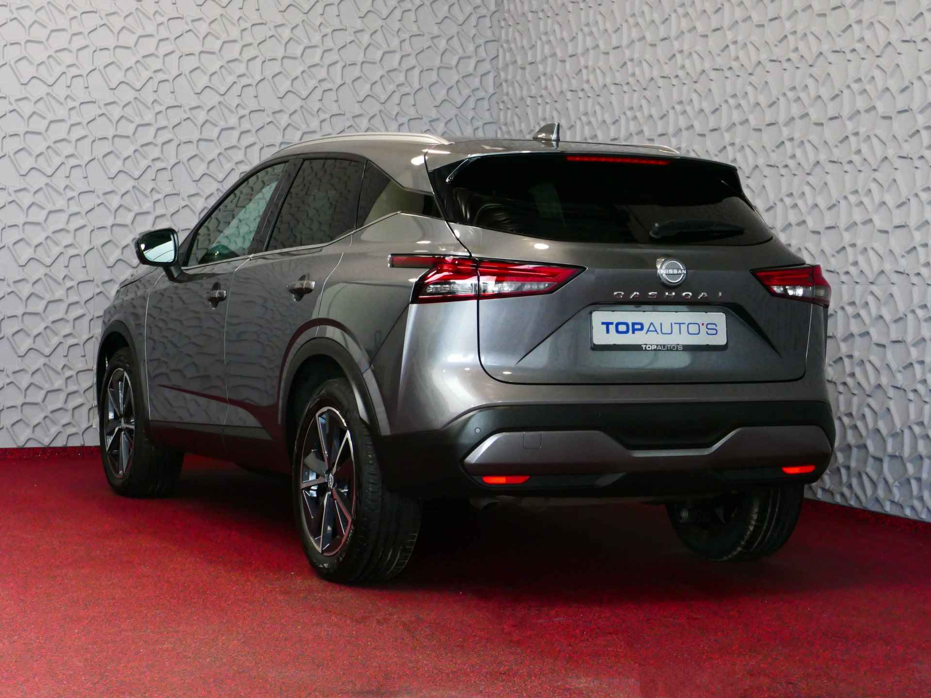 Nissan QASHQAI 1.3 MHEV 160PK TEKNA PLUS LEER PANO MASSAGE BOSE STOEL/STUUR/RUIT VERW MATRIX.LED ELEK.KLEP HEADUP 19''LMV 2024 28 Qashqai's op voorraad ! - 2/77