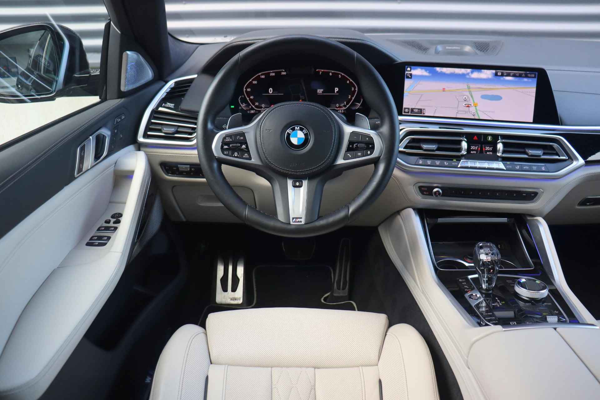 BMW X6 xDrive40i | High Executive | M Sportpakket | Panodak Skylounge | Driving Assistant Prof. | Bowers & Wilkins | Active Steering | Head-Up | Trekhaak | Soft Close | 22'' LMV - 9/45