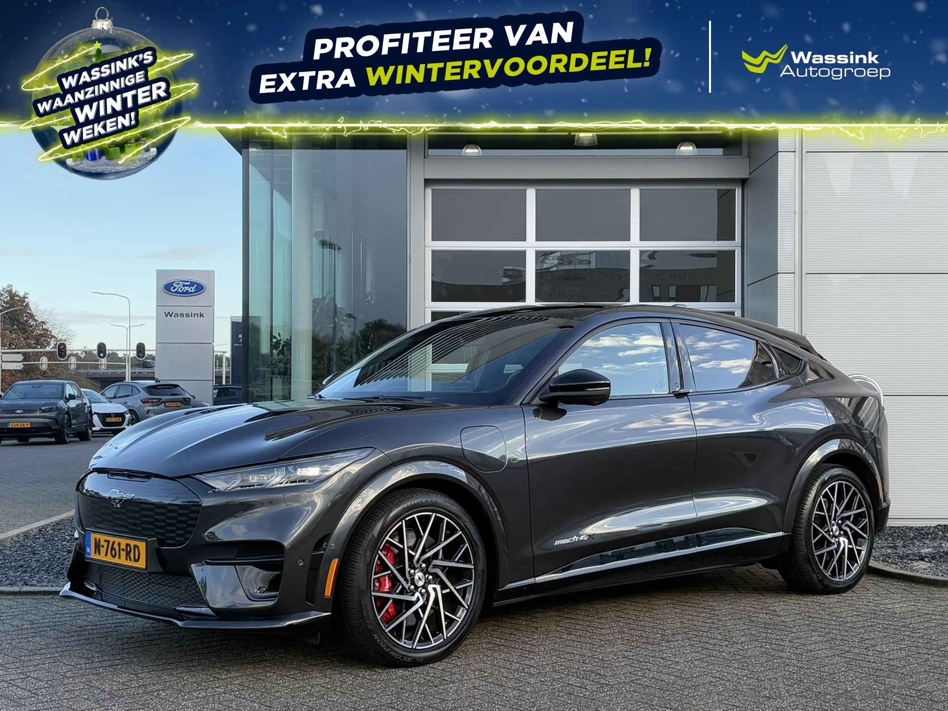 Ford Mustang Mach-E 98kWh 487pk AWD GT | Leder/Alcantara Bekleding | B&O Audio | Volledig Elektrisch | 360° Camera | 20" Lichtmetalen Velgen | Brembo Remmen |