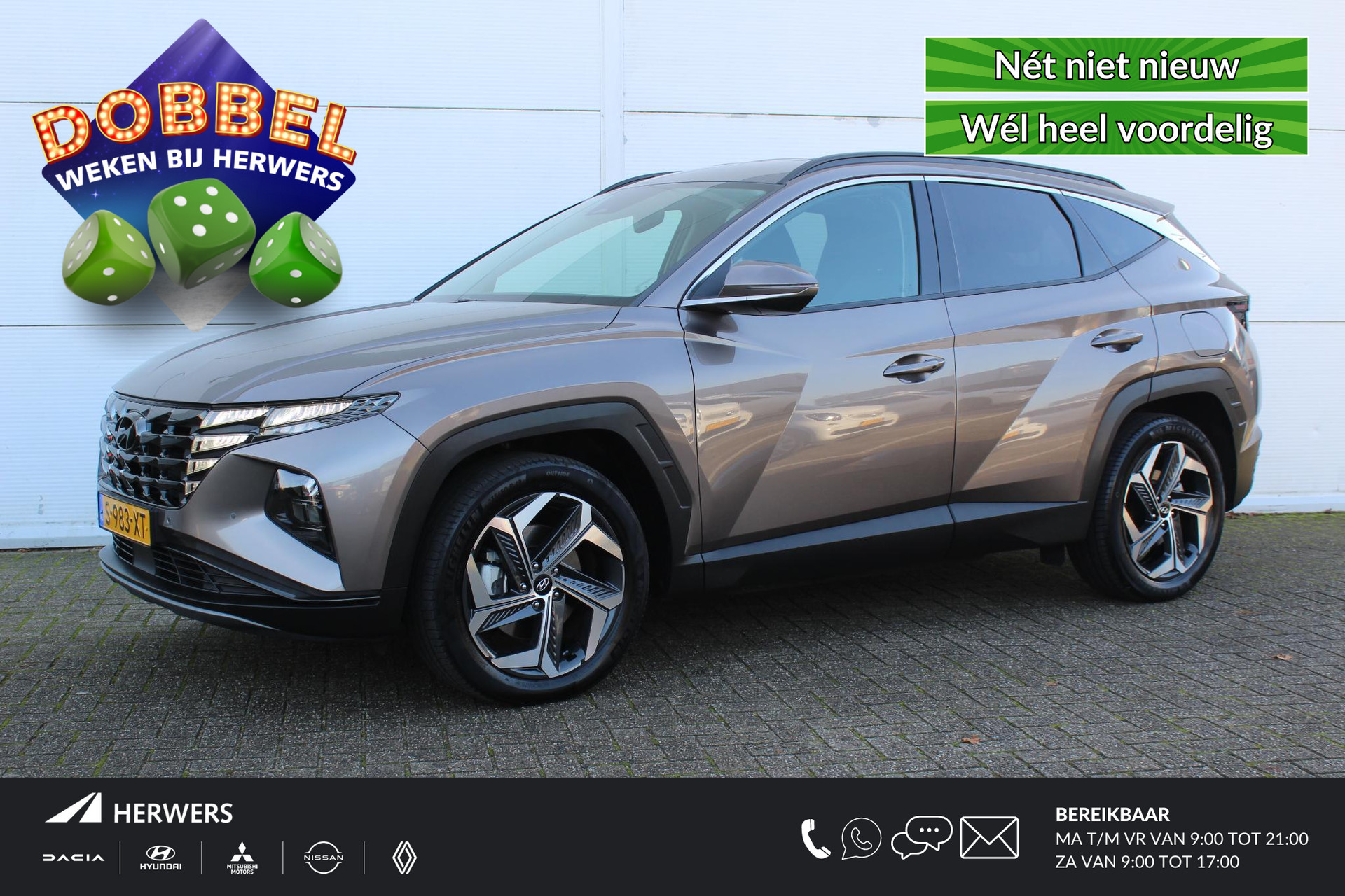 Hyundai Tucson 1.6 T-GDI PHEV Comfort Smart 4WD / Trekhaak (1350 KG) / Navigatie + Apple Carplay/Android Auto / Cruise Control Adaptief / Climate Control / Stoel- + Stuurverwarming /