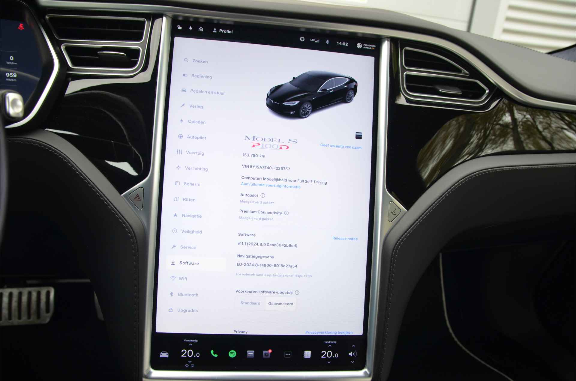 Tesla Model S 100D Performance Ludicrous+, Enhanced AutoPilot3.0, MARGE rijklaar prijs - 24/36
