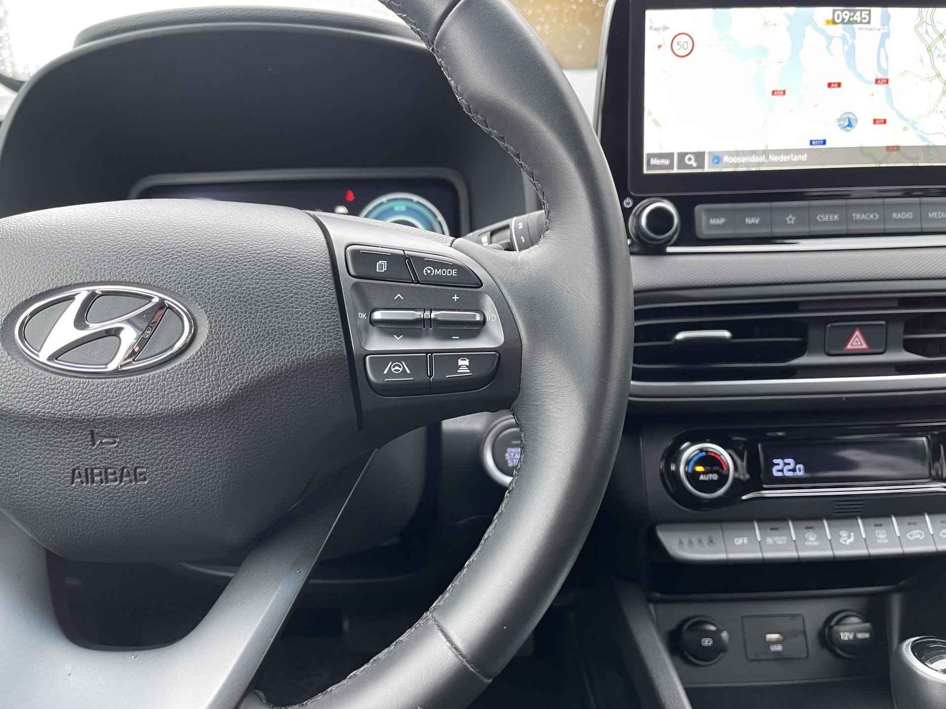 Hyundai Kona 1.6 GDI HEV Fashion | Navigatie | Camera | Apple Carplay/Android Auto | Head-Up Display | Premium Audio | Adapt. Cruise Control | Dodehoek Detectie - 15/27