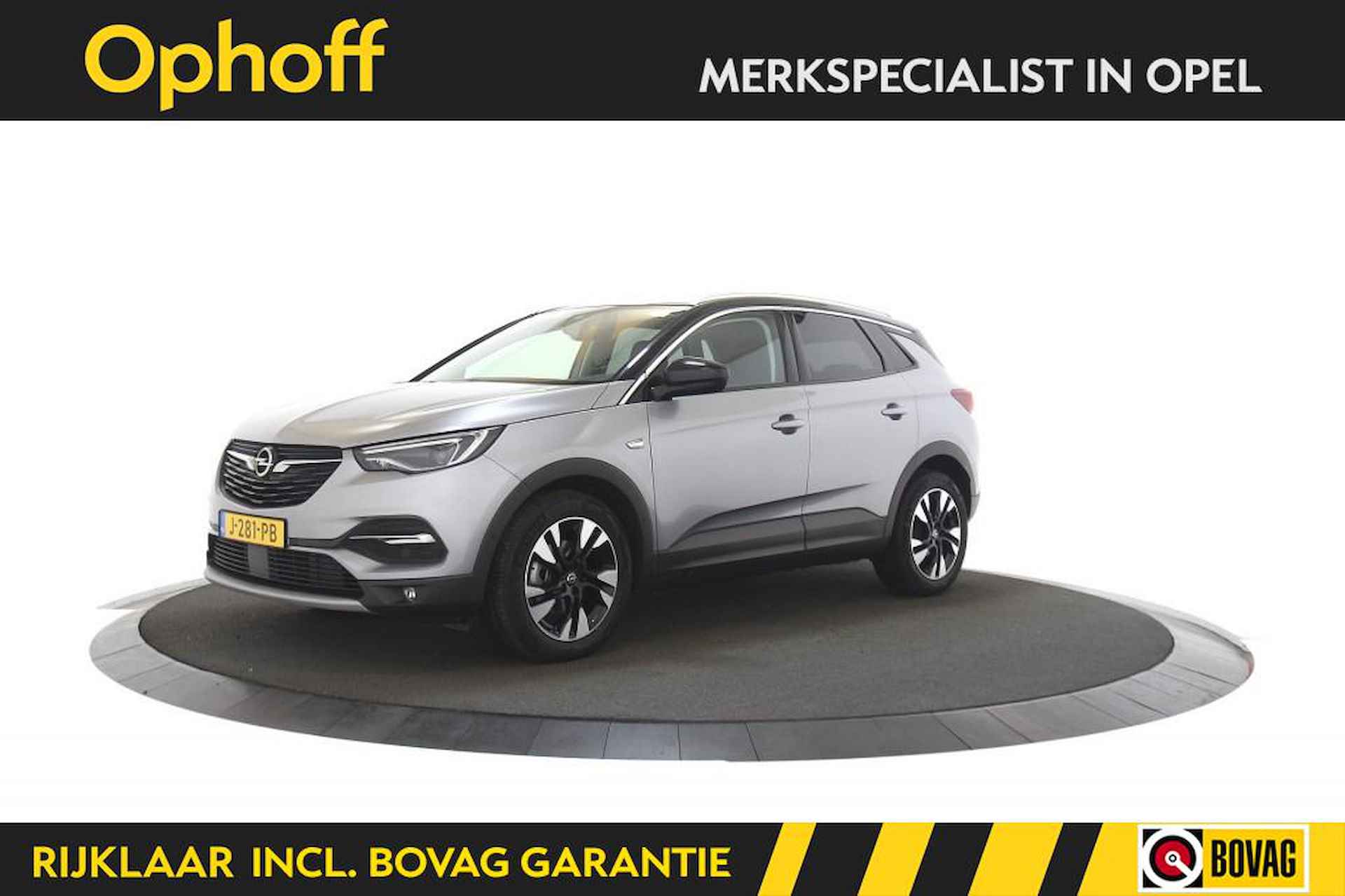 OPEL Grandland X 1.2 Turbo Ultimate Automaat / Camera / Leer / LED / Zwart dak