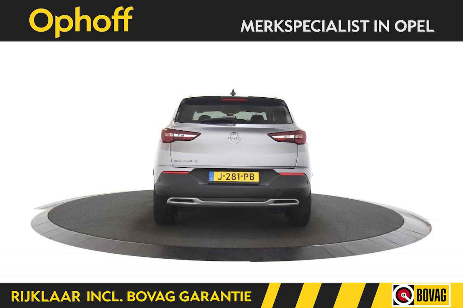 OPEL Grandland X 1.2 Turbo Ultimate Automaat / Camera / Leer / LED / Zwart dak - 4/28