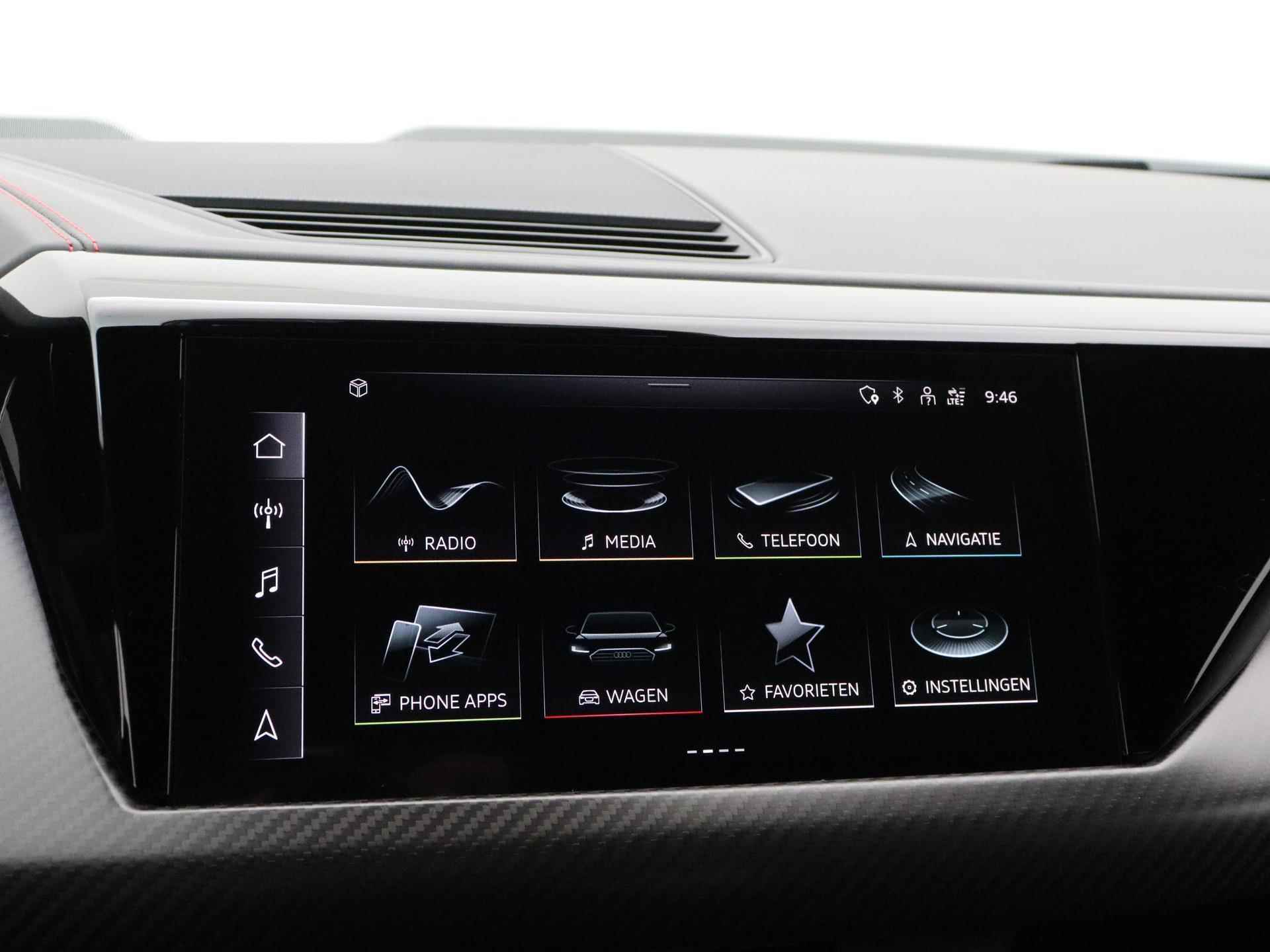 Audi e-tron GT RS | 600PK | Audi Exclusive | Suzuka Grey | Top view camera | Massage | 21' | Laser LED | Head-up | Alcantara | Carbon | Nachtzichtassistent | NP: €202.500,- | *Verlengde fabrieksgarantie - 24/51