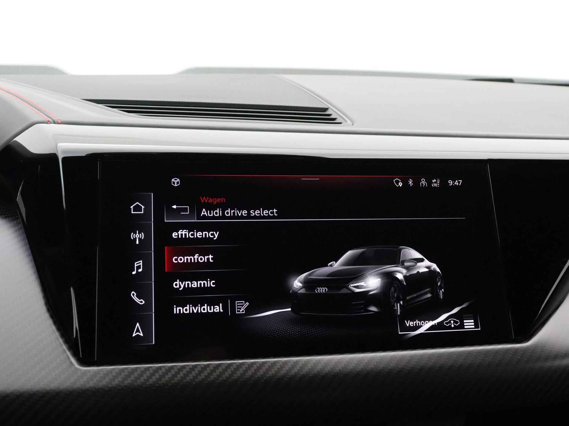 Audi e-tron GT RS | 600PK | Audi Exclusive | Suzuka Grey | Top view camera | Massage | 21' | Laser LED | Head-up | Alcantara | Carbon | Nachtzichtassistent | NP: €202.500,- | *Verlengde fabrieksgarantie - 30/51