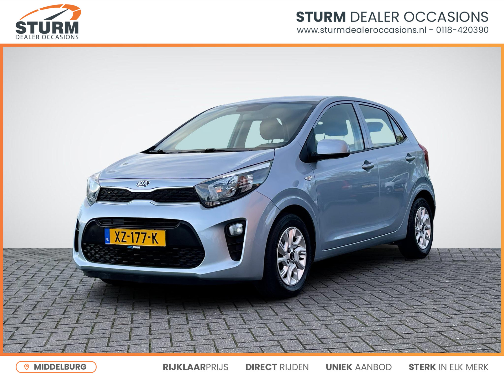 Kia Picanto 1.0 CVVT EconomyPlusLine | Airco | Radio-MP3 Speler | Bluetooth Tel. | LM Velgen | Elek. Ramen Voor | Rijklaarprijs!