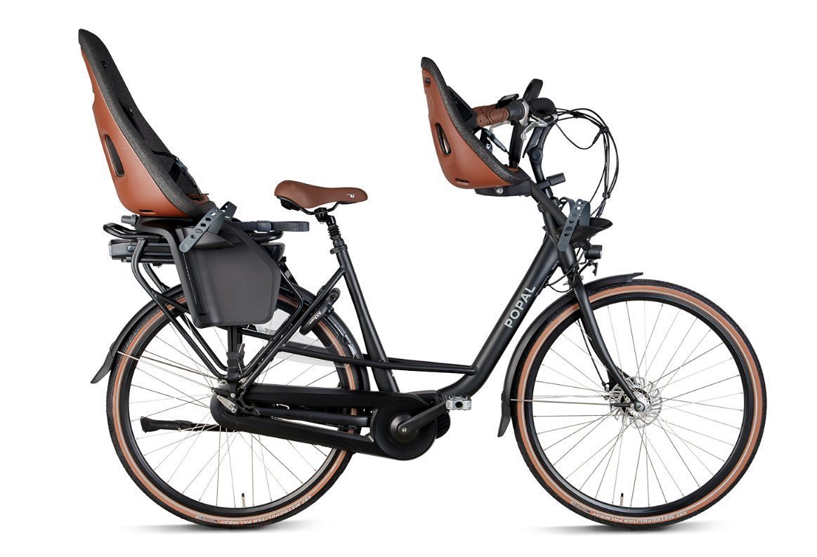 Popal Maeve MM Elektrische moederfiets Dames Matt Black 47cm 2022