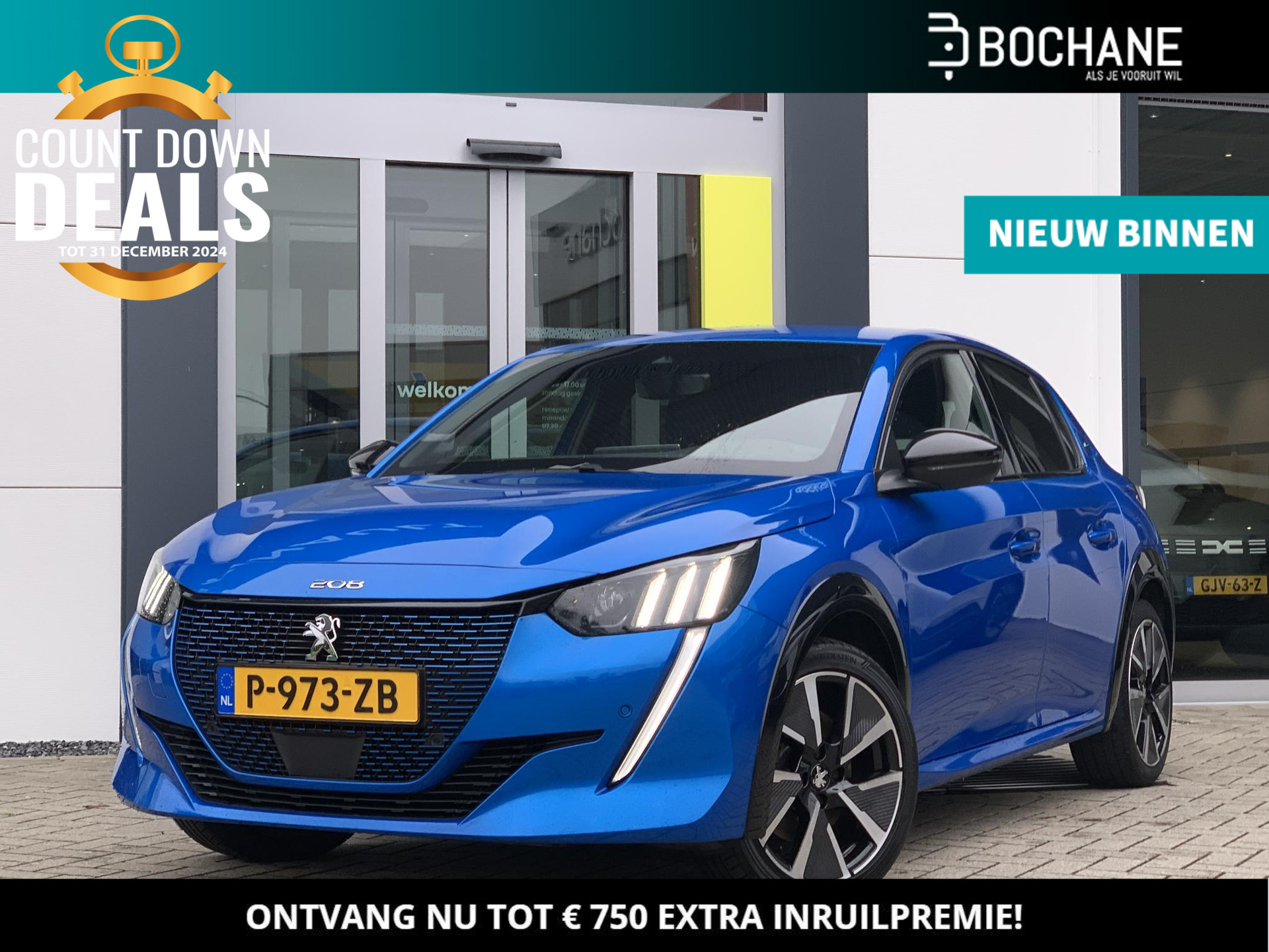 Peugeot e-208 EV GT 350 50 kWh | Subsidie € 2.000,- | GT-Line | Leder