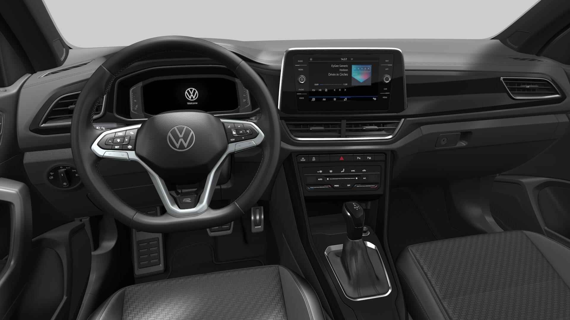 Volkswagen T-Roc Cabrio R-Line 1.5 TSI 110 kW 150 pk 7 versn. DSG · Black style pakket · Comfort pakket · Multimedia pakket · Velgen 'misano' zwart, 19 inch lichtmetaal · - 5/7