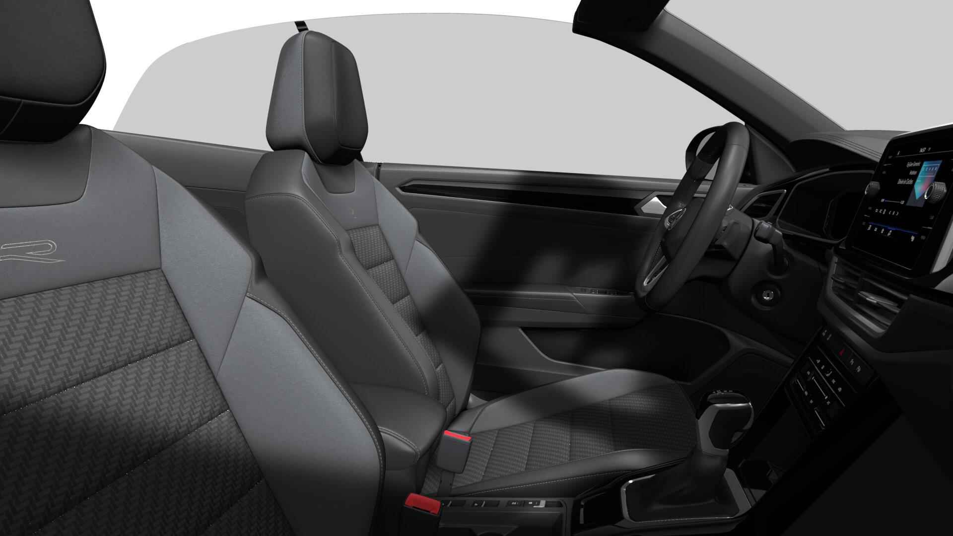 Volkswagen T-Roc Cabrio R-Line 1.5 TSI 110 kW 150 pk 7 versn. DSG · Black style pakket · Comfort pakket · Multimedia pakket · Velgen 'misano' zwart, 19 inch lichtmetaal · - 7/7