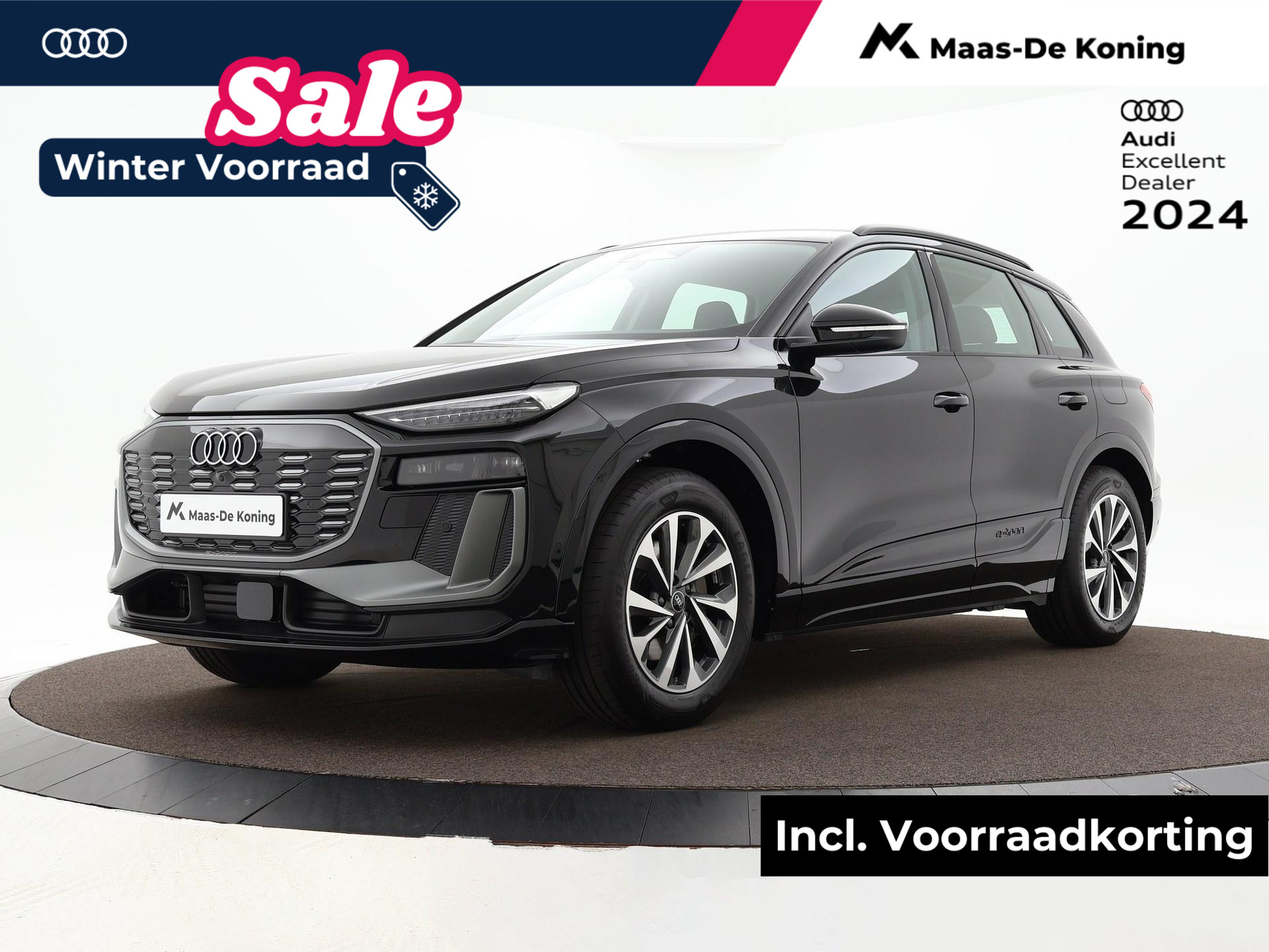 Audi Q6 e-tron Advanced edition performance 306 PK · Tech pakket plus · 360 camera's · Lederen bekleding