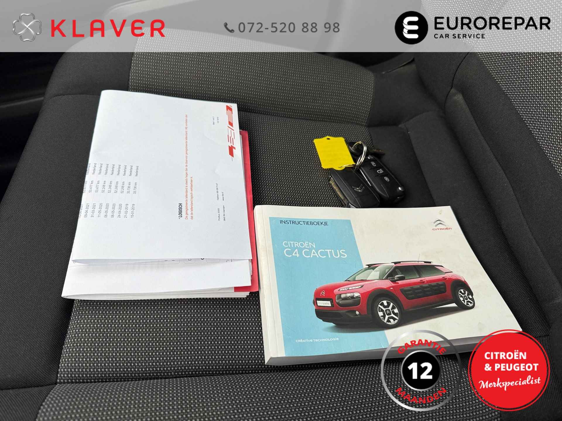 Citroen C4 Cactus 82pk Feel Automaat | Navi | Cruise | Trekhaak | Sensor achter - 26/26