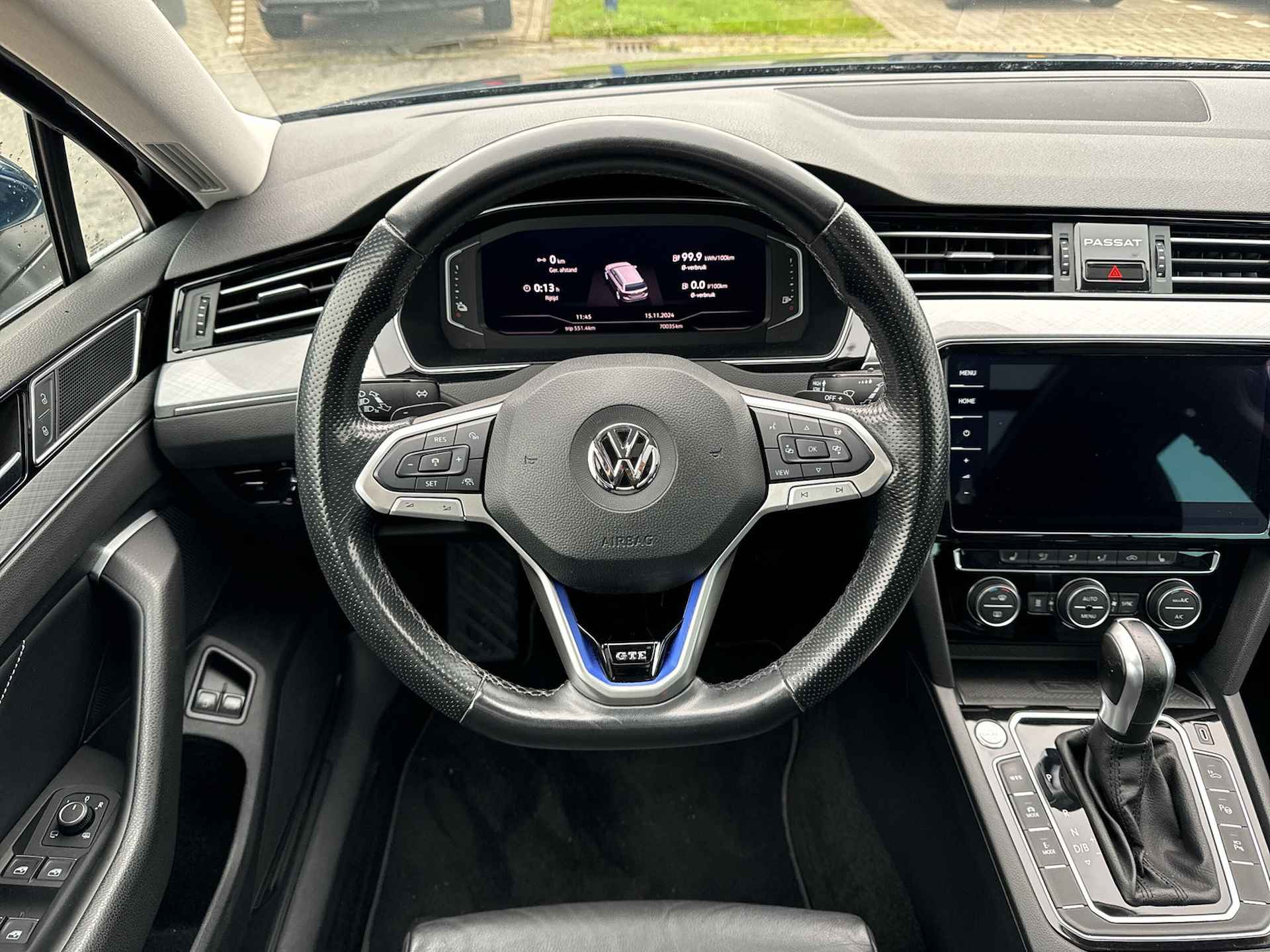 Volkswagen Passat Variant 1.4 TSI 218 pk PHEV GTE | IQ Light | Leder | Pano Dak | Trekhaak | Area View | - 12/30