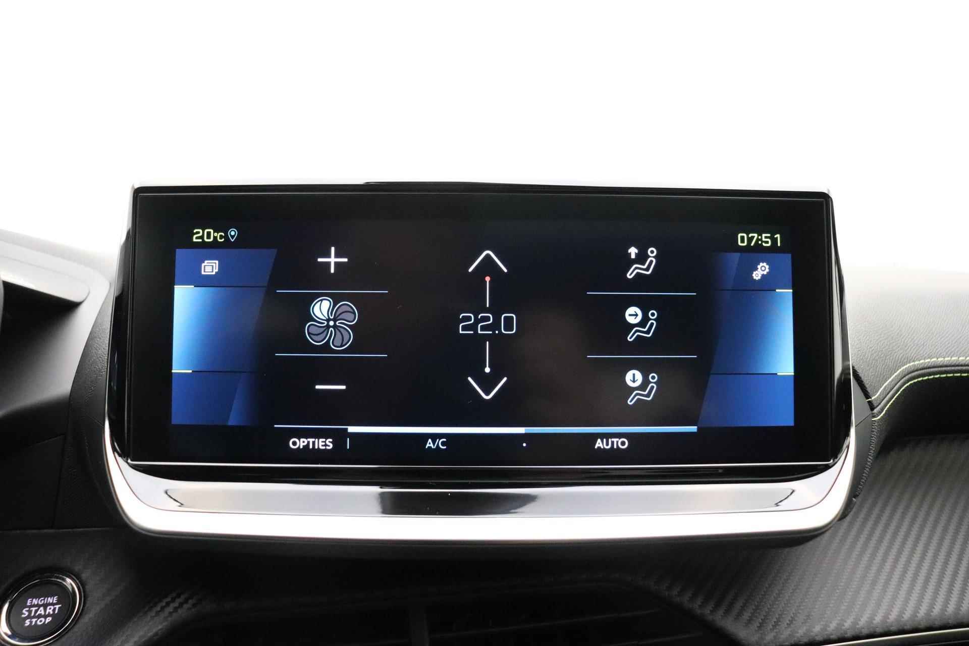 Peugeot e-208 EV GT Pack 50 kWh | 3-Fase | Alcantara | Navigatie | Panorama dak | Adaptieve Cruise Control | Zwart Dak | Stoelverwarming - 29/37