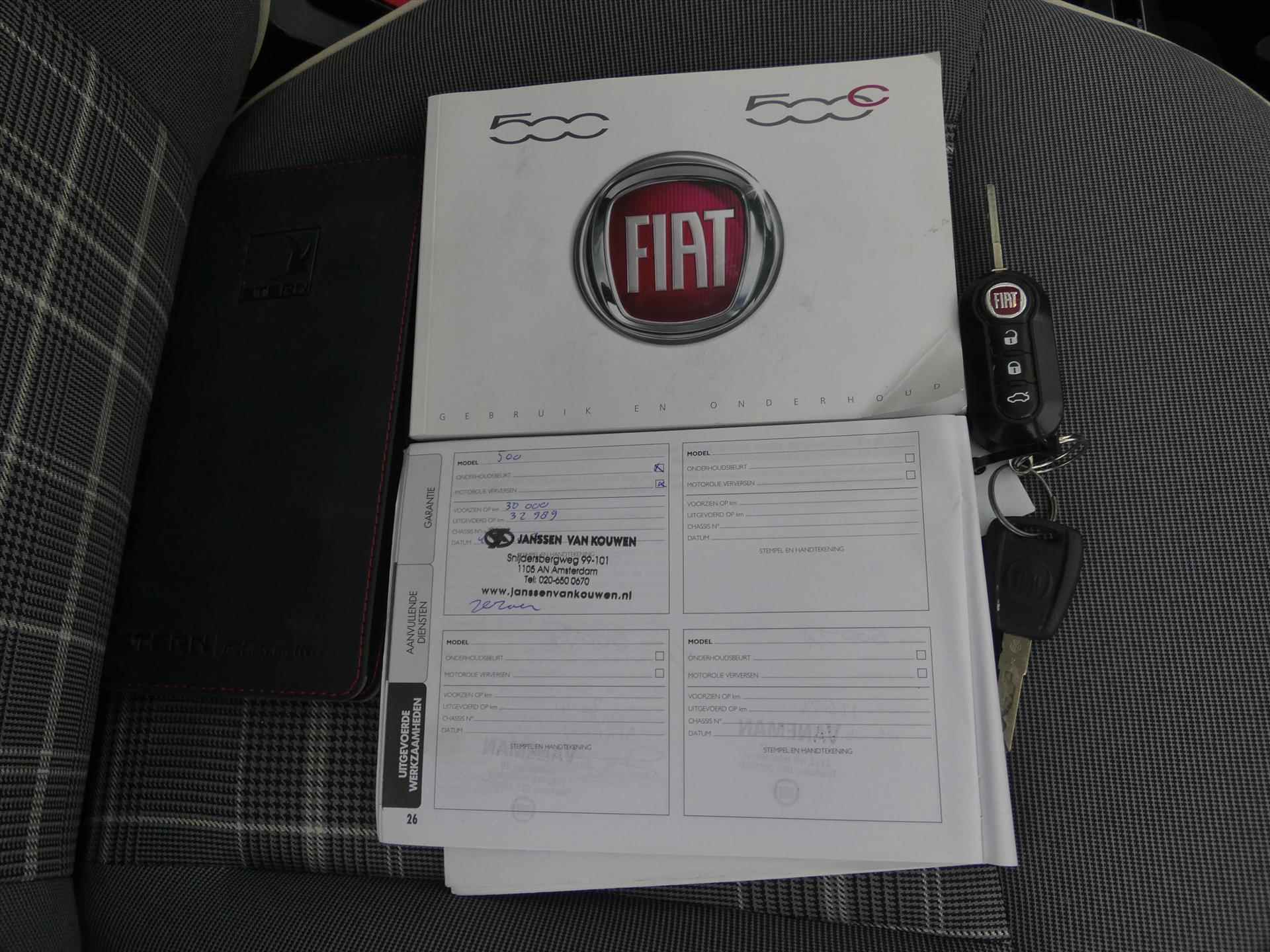 FIAT 500 TwinAir Turbo 80pk Collezione | Panorama dak | Dab+ | - 28/33