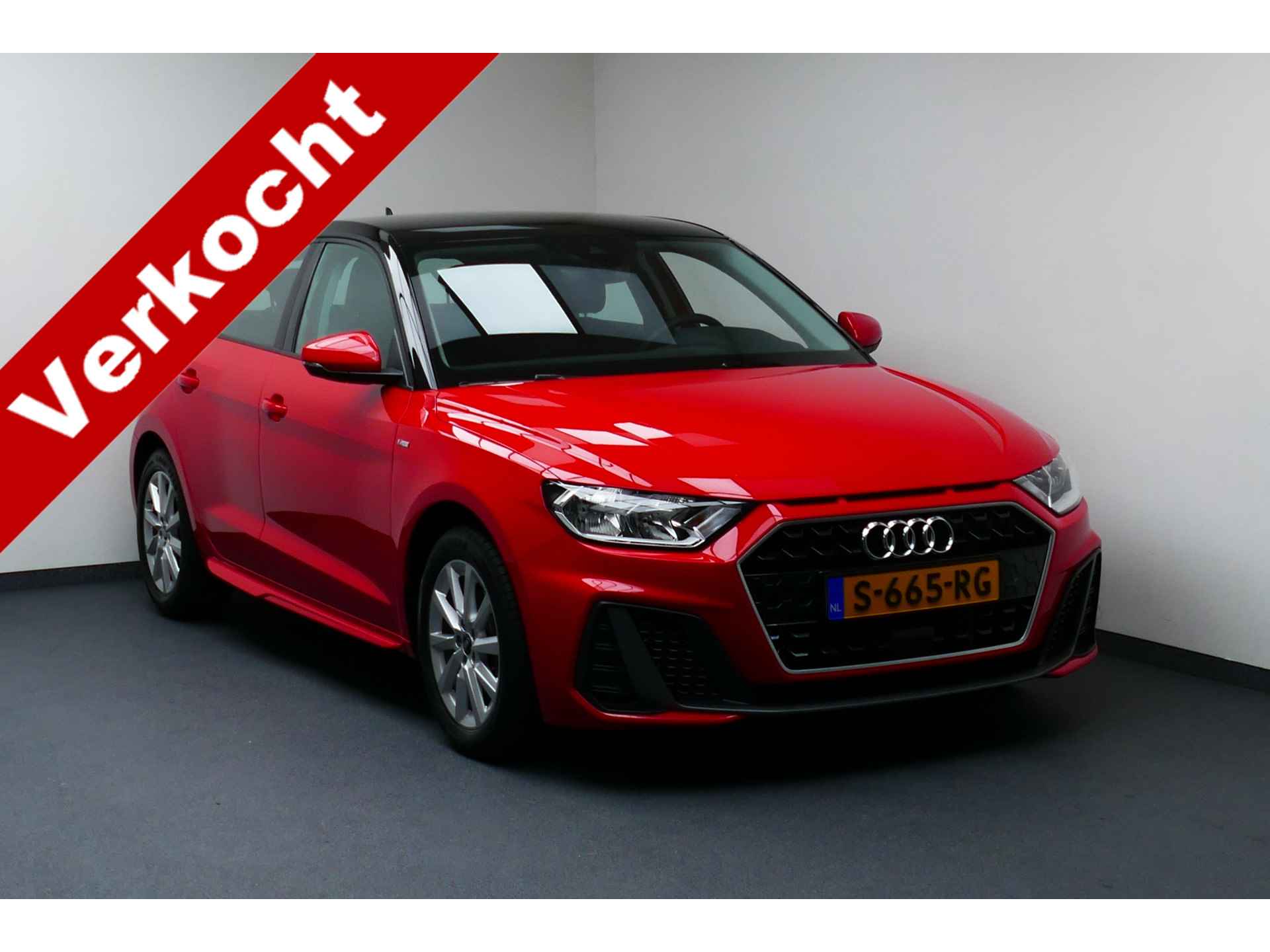 Audi A1 Sportback 30 TFSI S edition. Zwart Dak, Virt Cockpit, Navi, Clima, Stoelverw - 1/39